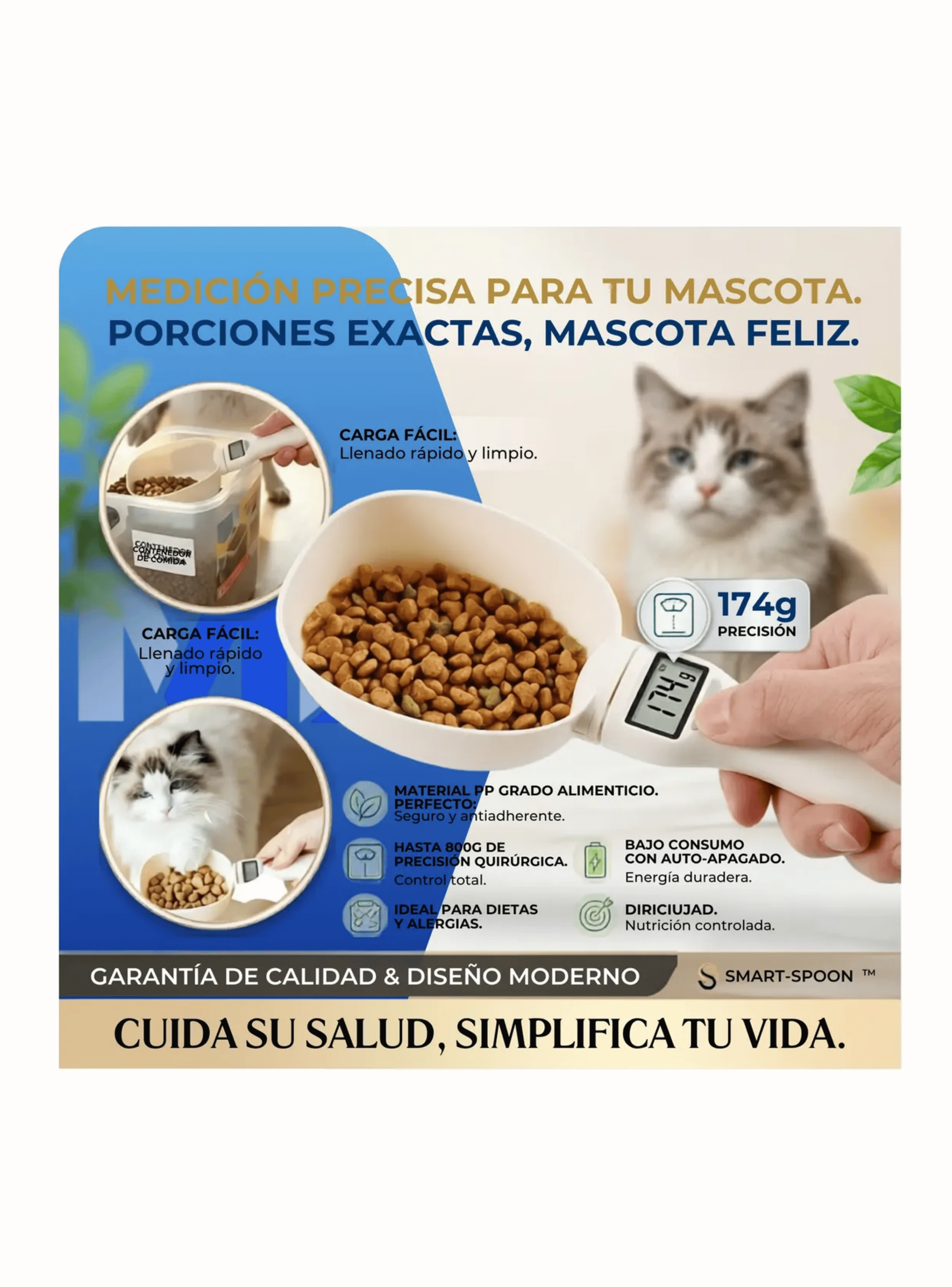 Cuchara Gramera Bascula Digital Comida Reposteria Hasta 800g-5