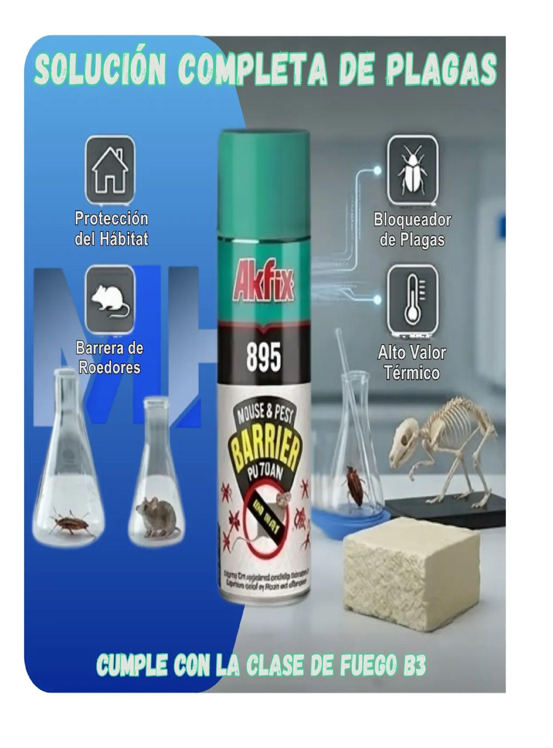 Pack X6 Sellador Espuma Akfix 895 Anti Ratones E Insectos-2