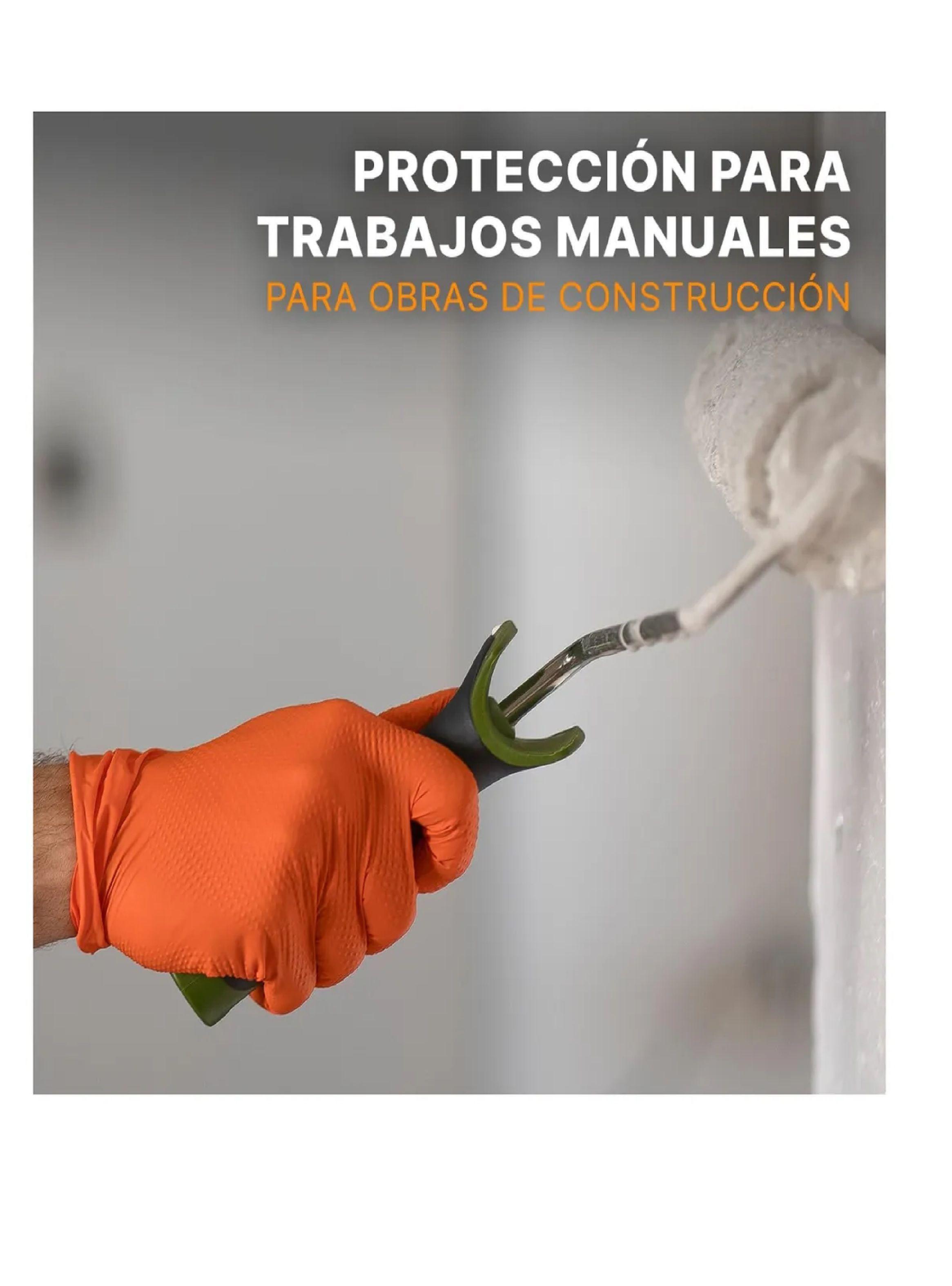 Guantes Naranjo Diamantado 8.5 Grs Pro Cleancarrier 50unds-3
