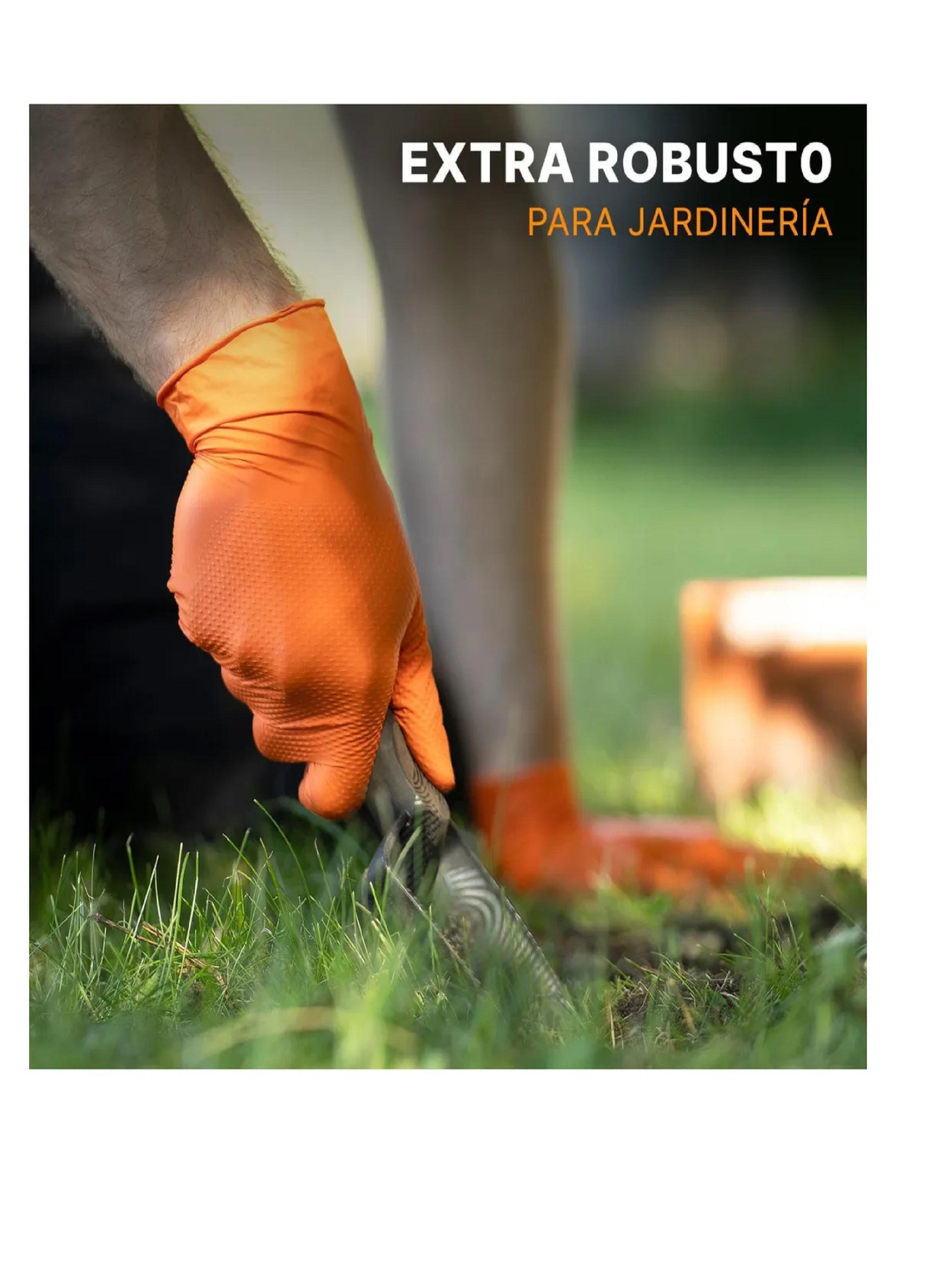 Guantes Naranjo Diamantado 8.5 Grs Pro Cleancarrier 50unds-4