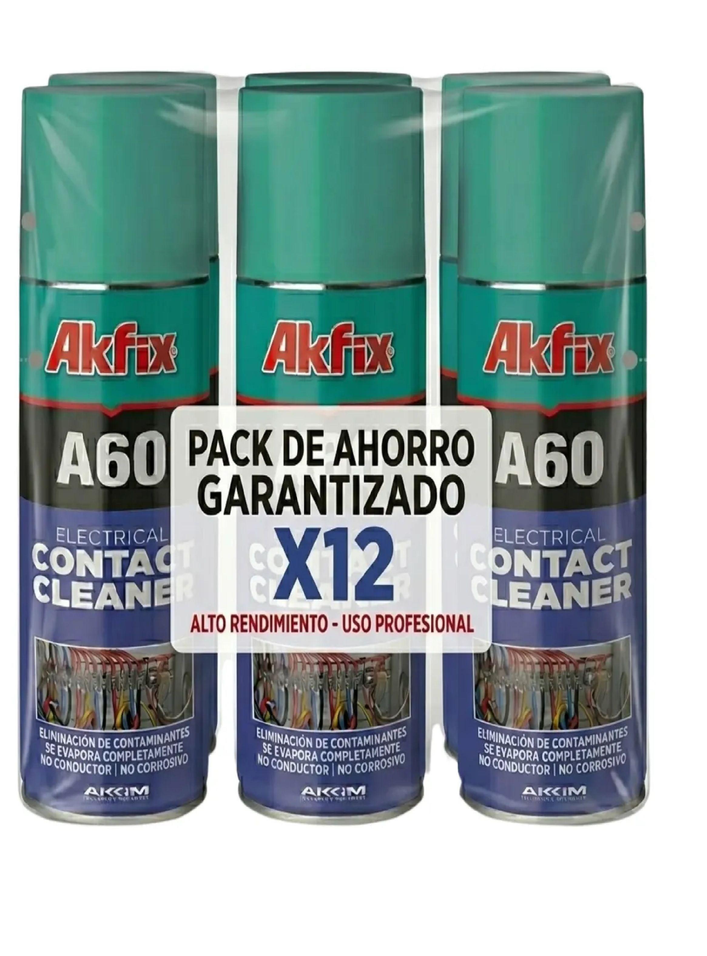 Caja 12 Limpia Contactos Electrico Akfix A60 Electro 200ml-0