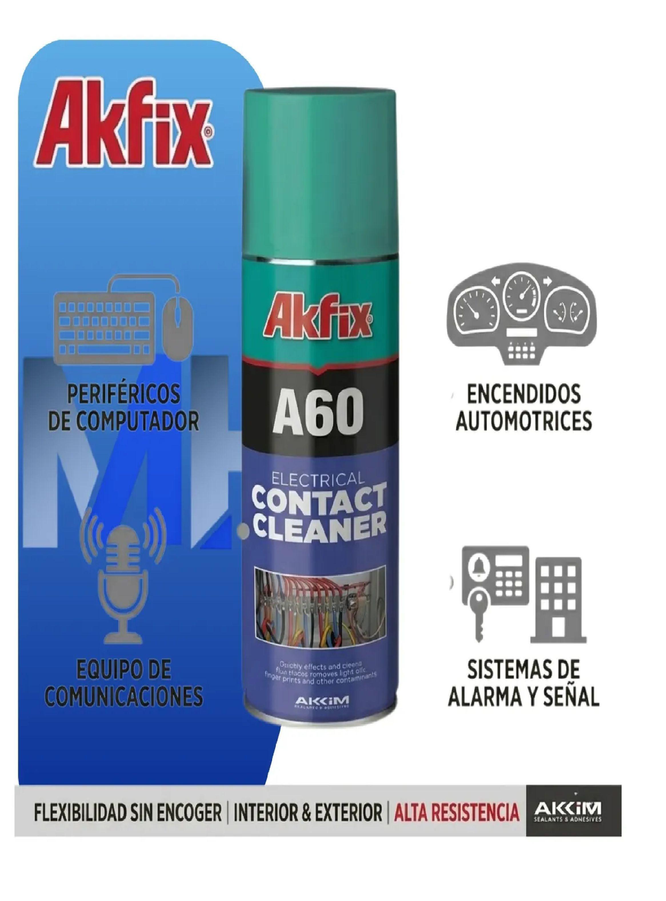 Caja 12 Limpia Contactos Electrico Akfix A60 Electro 200ml-1