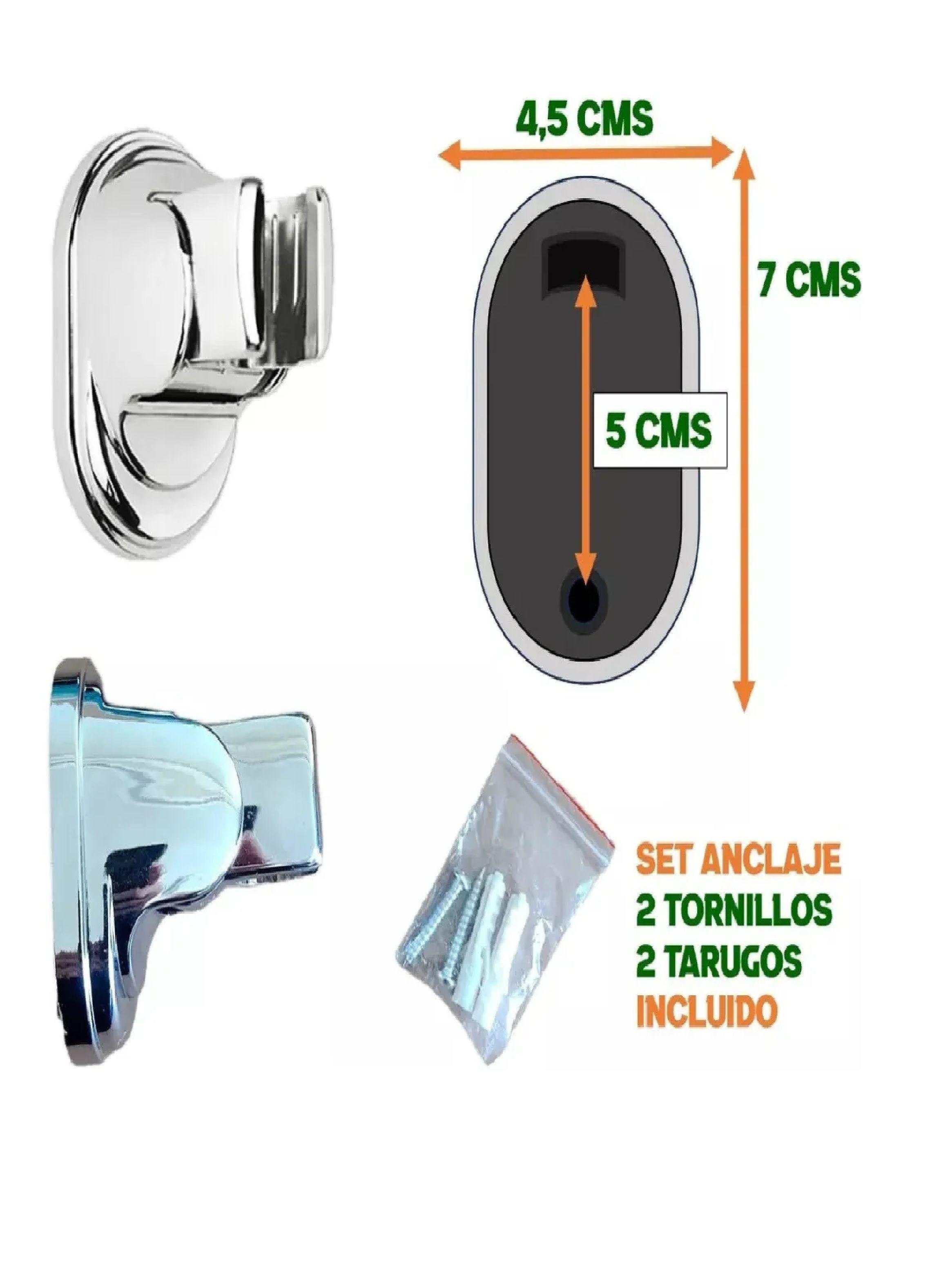 Juego Ducha Set Mango Soporte Flexible 1,6 Mt Swertt Taumm-2