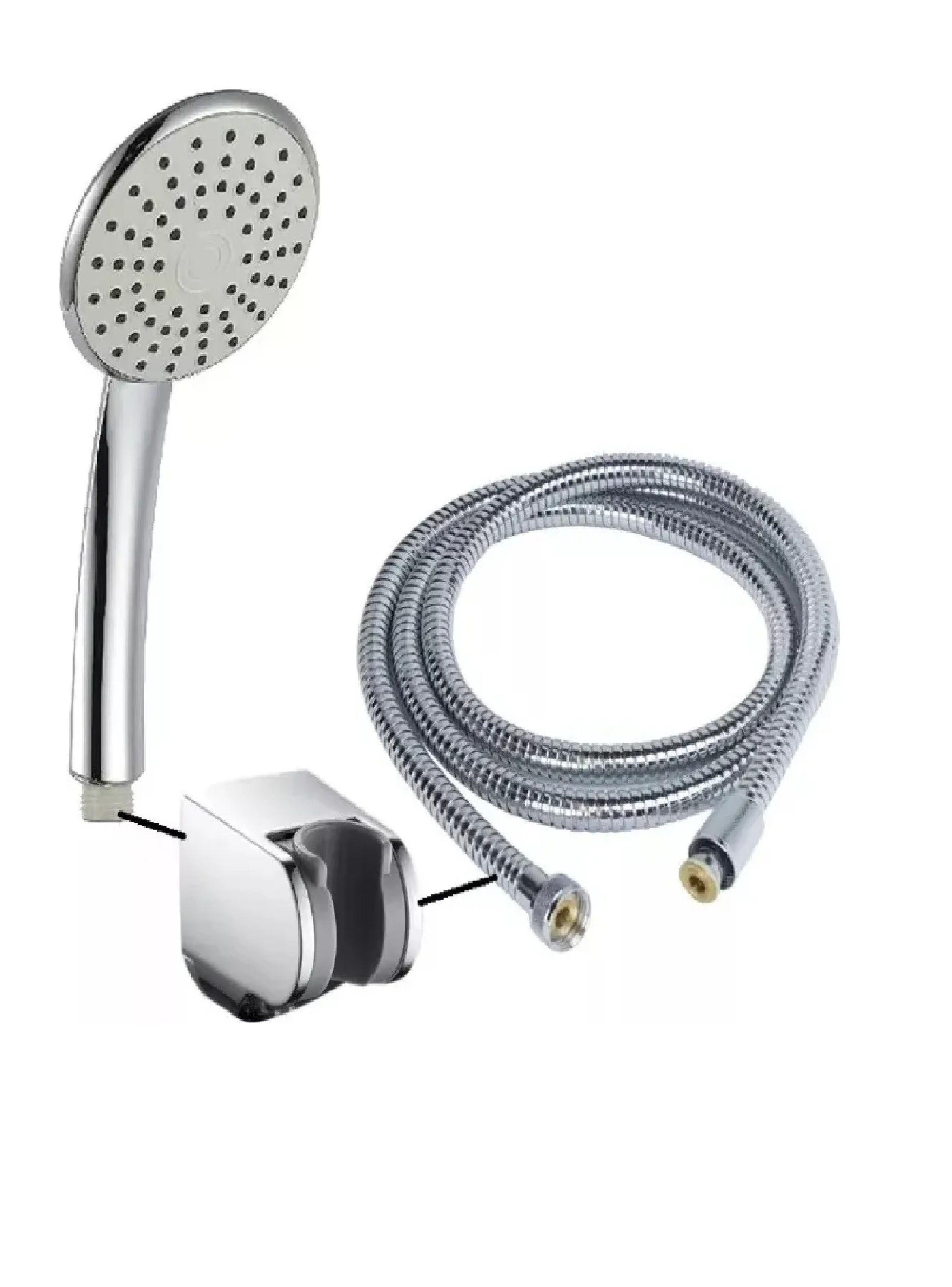 Juego Ducha Set Mango Soporte Flexible 1,6 Mt Swertt Taumm-5