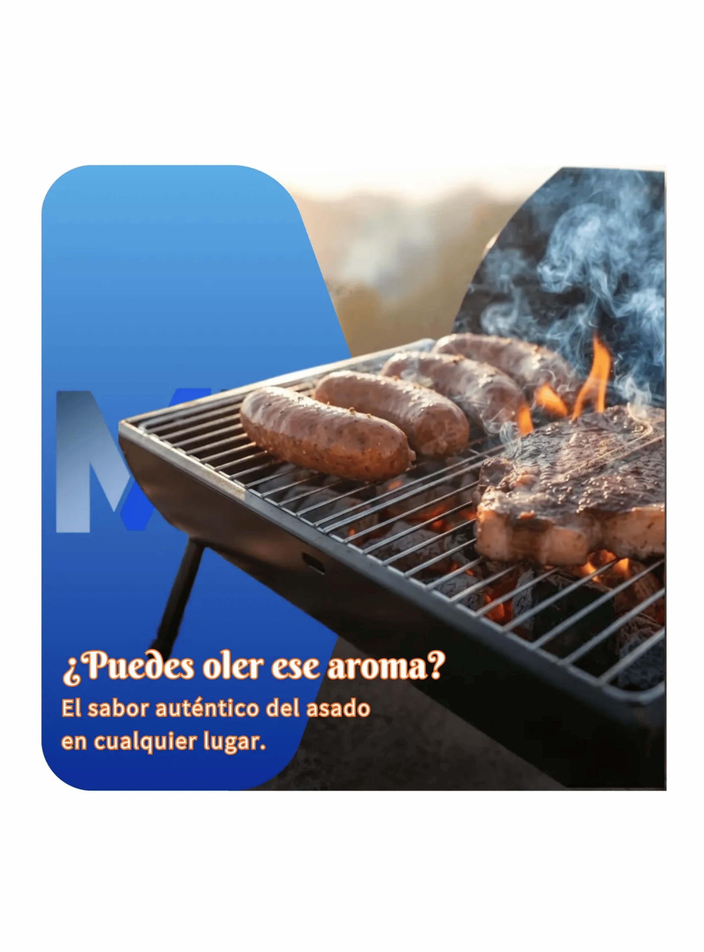 Parrilla Asador A Carbon Tipo Barril Portatil Camping-3