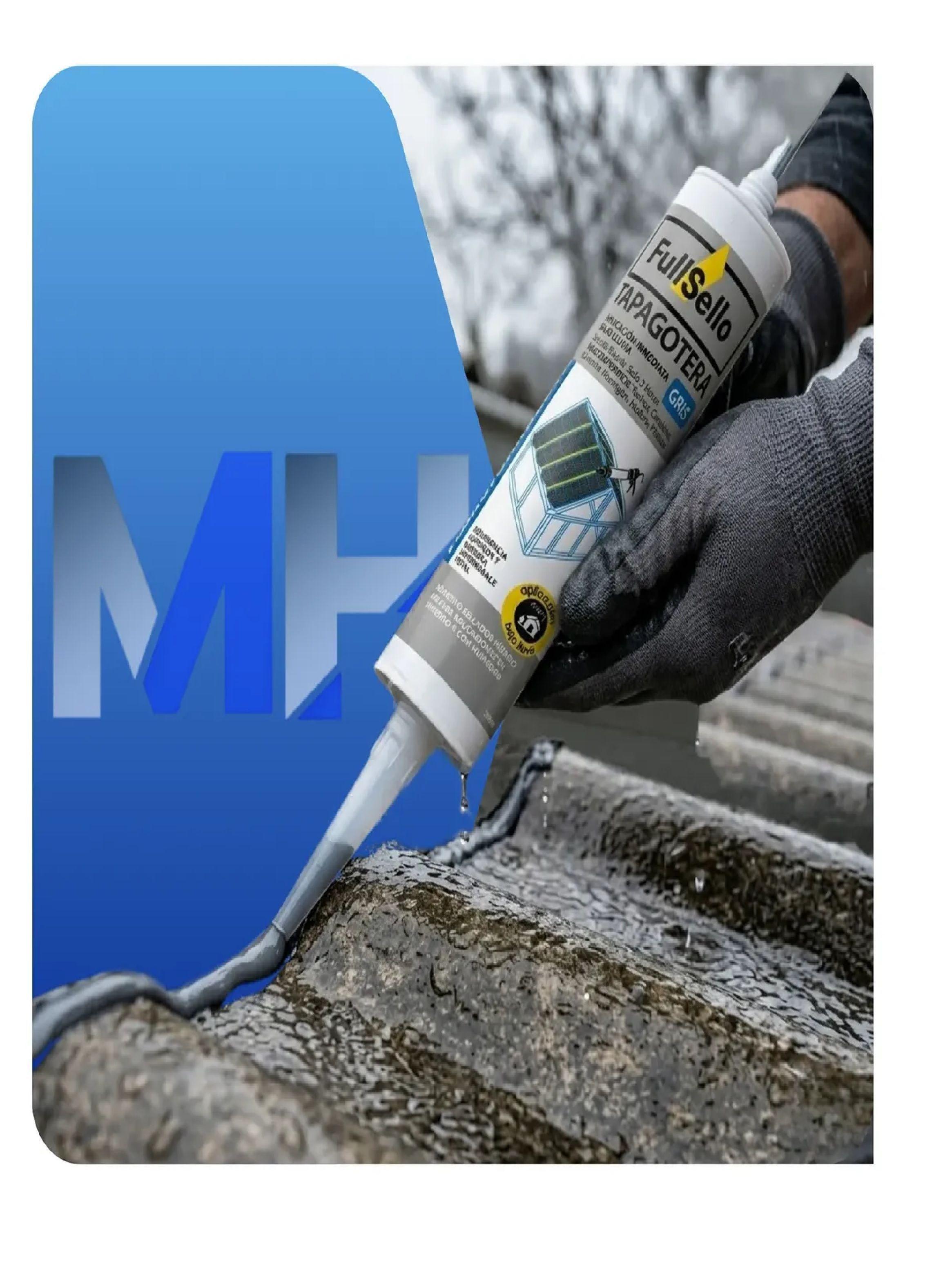 Silicona Para Goteras Emergencia Fullsello Pega En Mojado Gris Oscuro-4