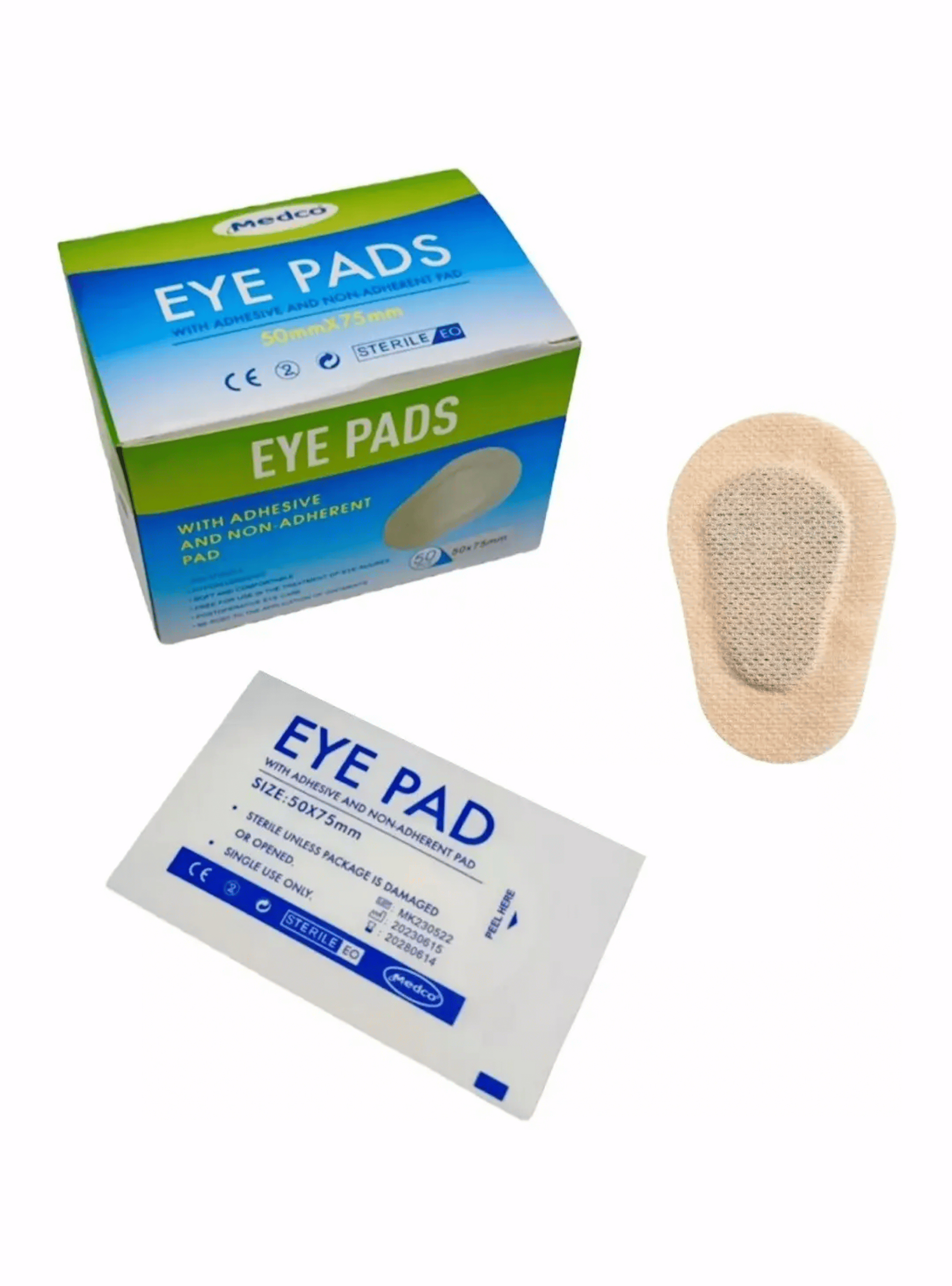 Parche Ocular Esteril Adhesivo Postoperatorio 75x50mm 50 Ud-4
