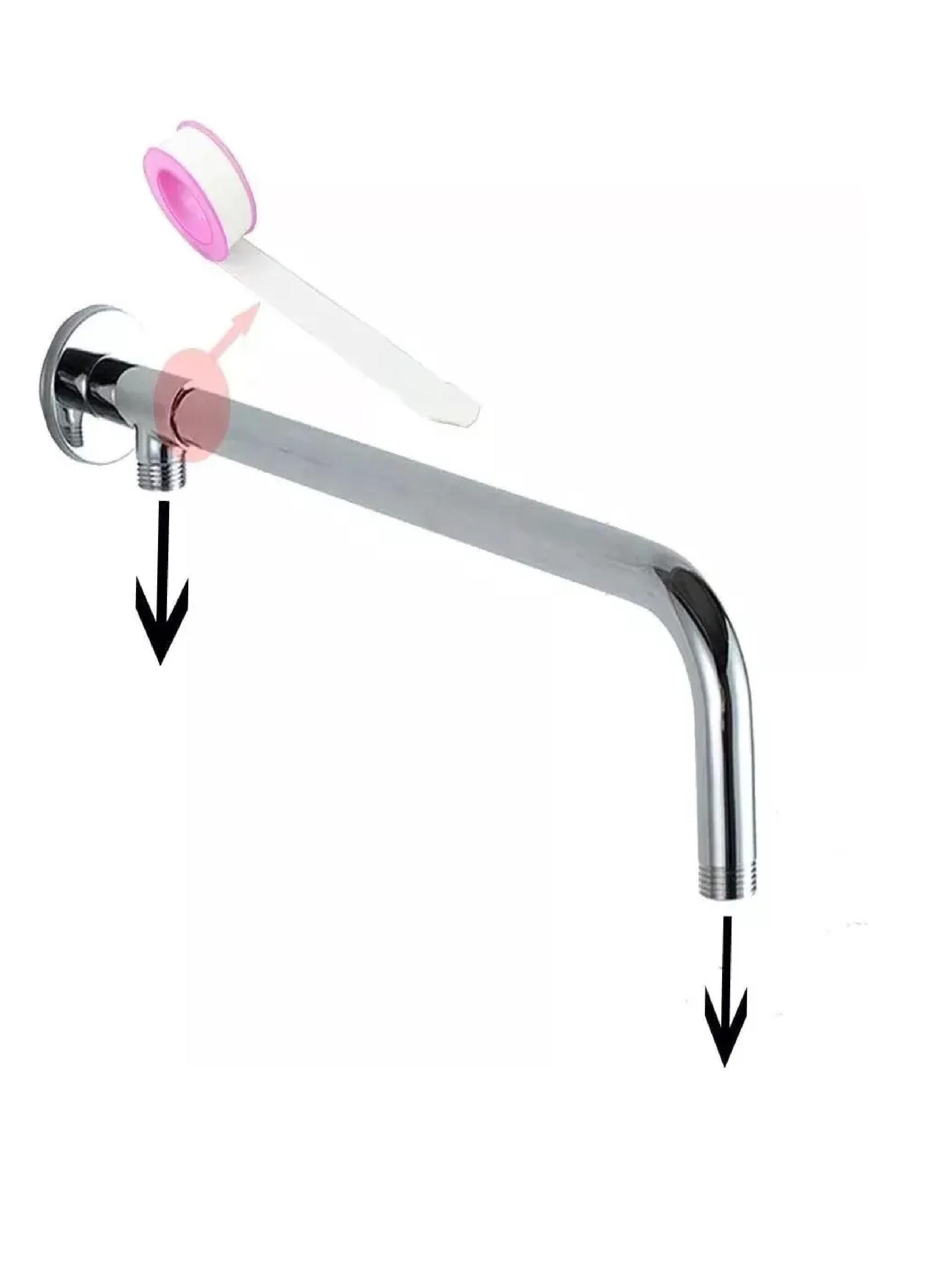 Plato Ducha Redondo + Brazo Para Flexible + Flexible 1.6 Mt-4