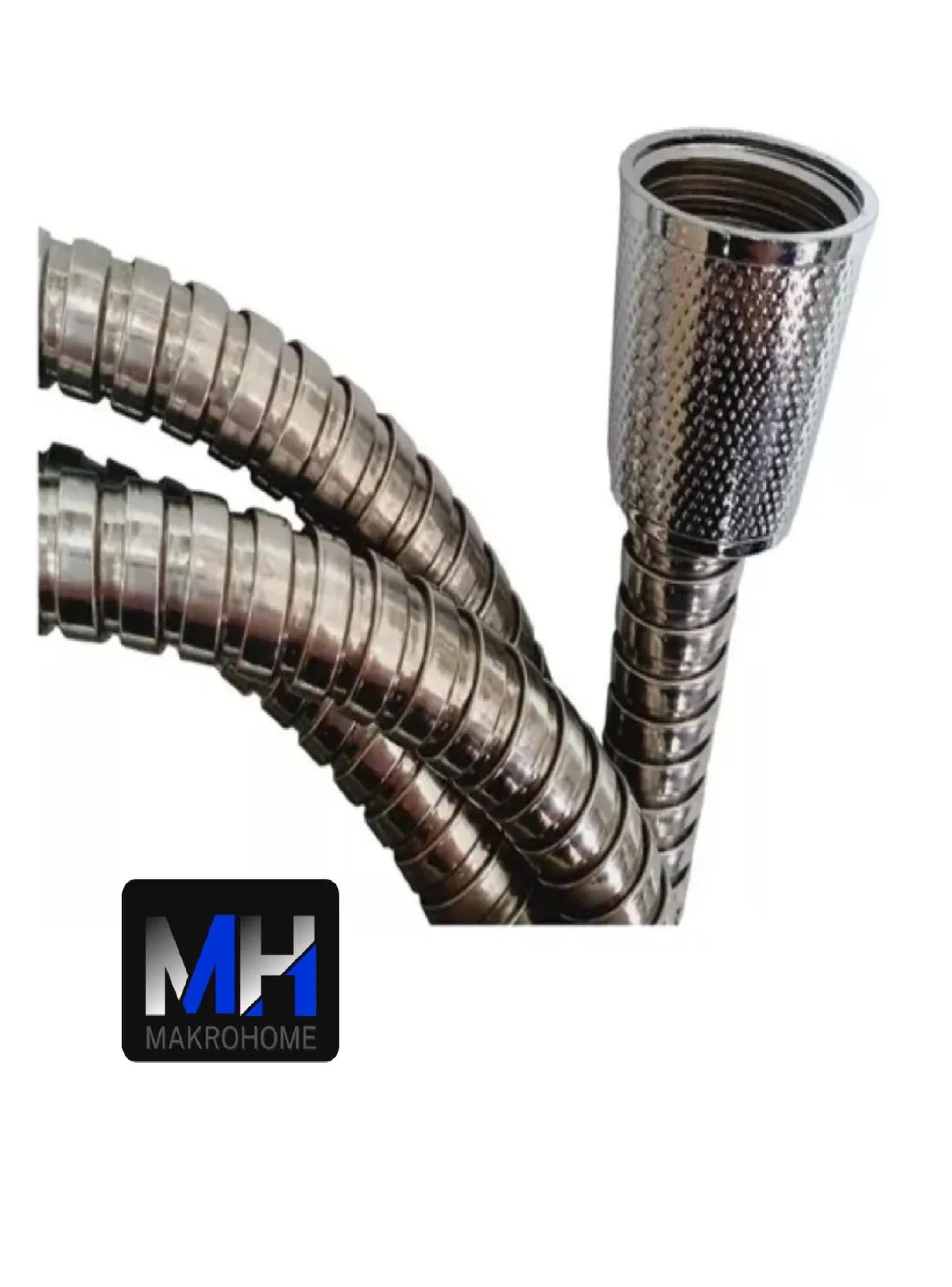 Plato Ducha Redondo + Brazo Para Flexible + Flexible 1.6 Mt-6
