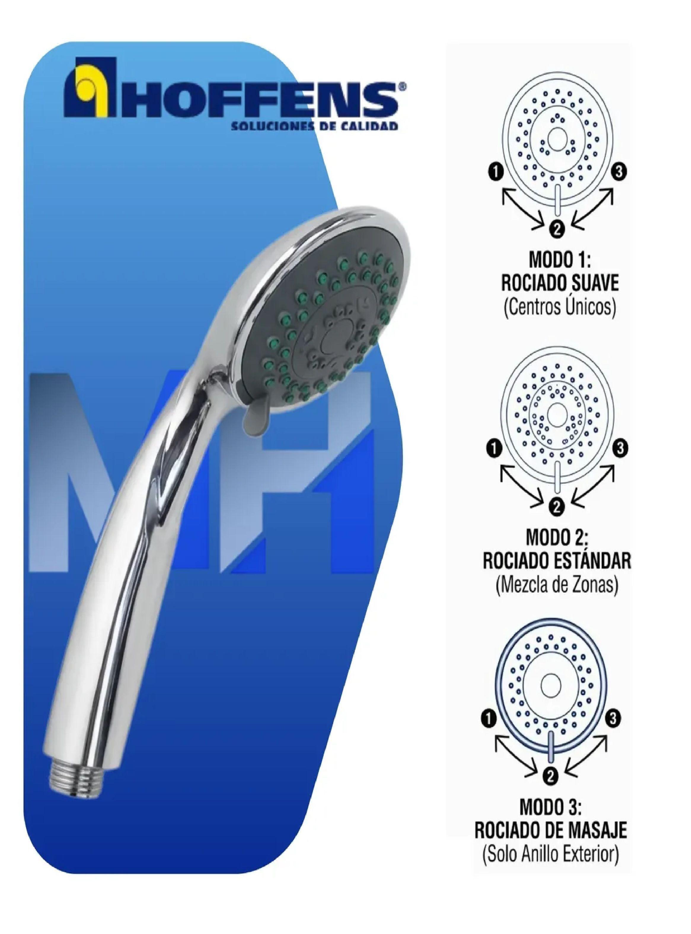 Mango De Ducha Telefono Premium 3 Funciones Cromado Antical-3