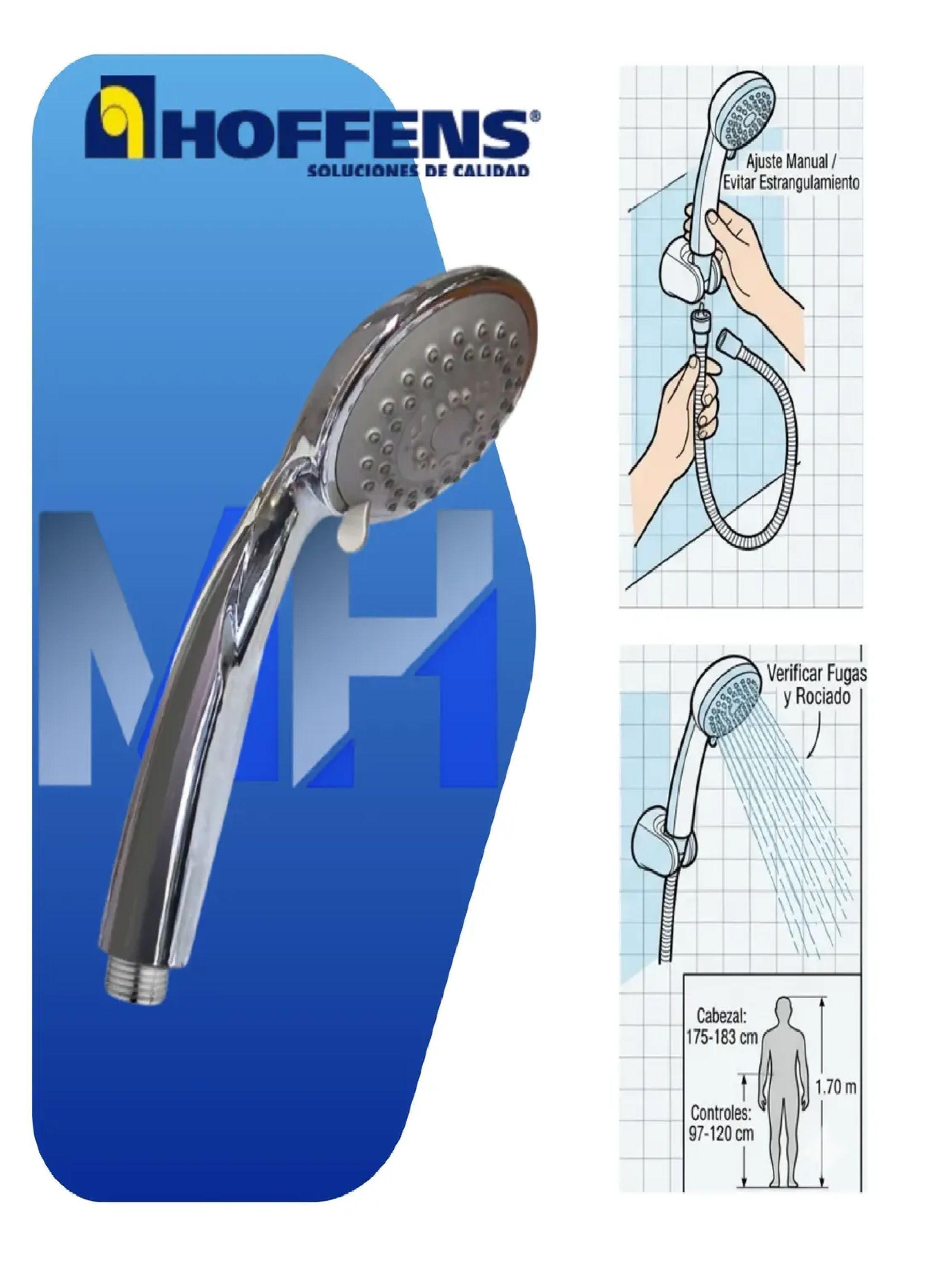 Mango De Ducha Telefono Premium 3 Funciones Cromado Antical-4