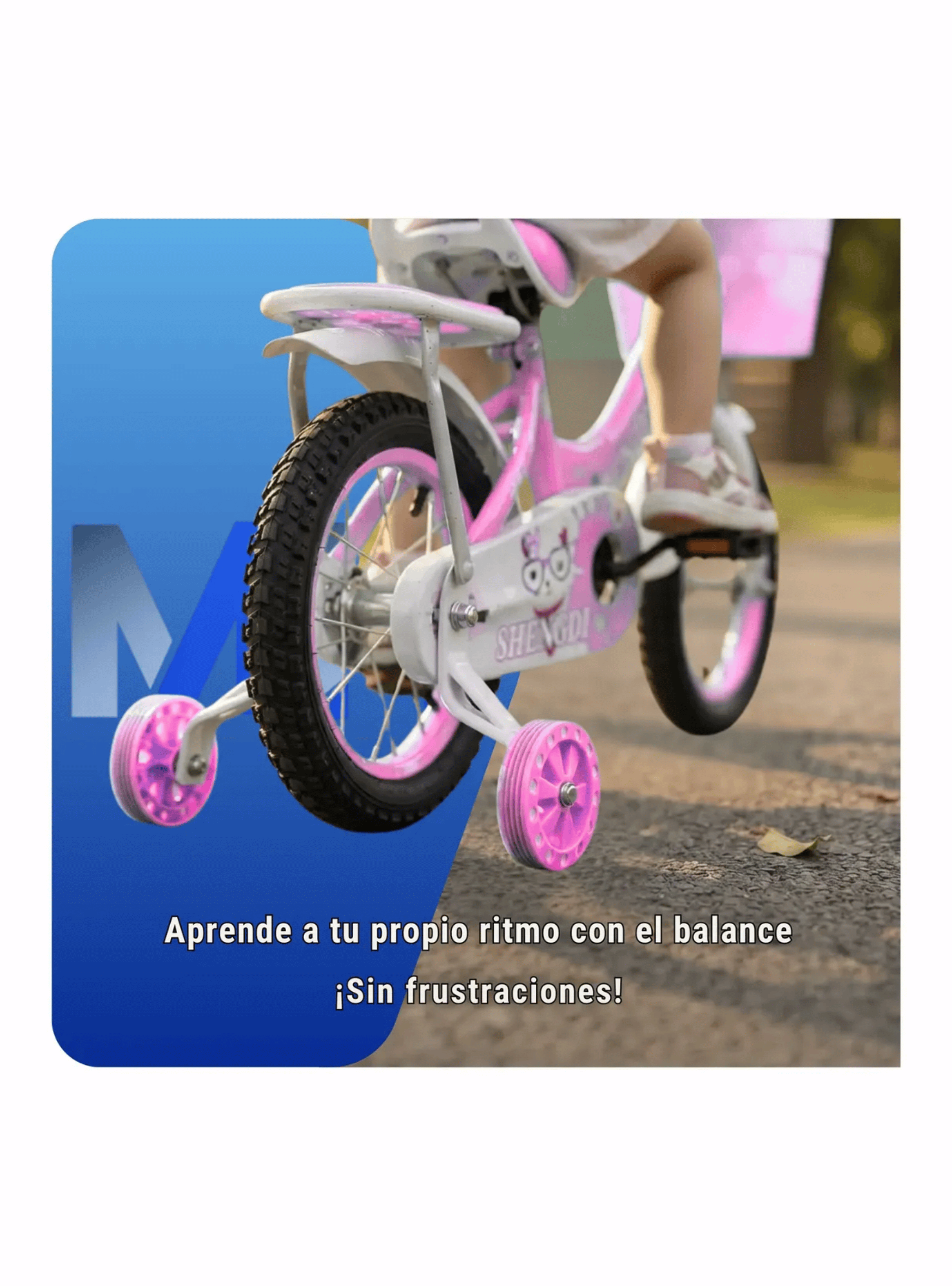 Bicicleta Infantil Con Rueditas Aro 12 Aro 16 Aro 20 Canasto-4