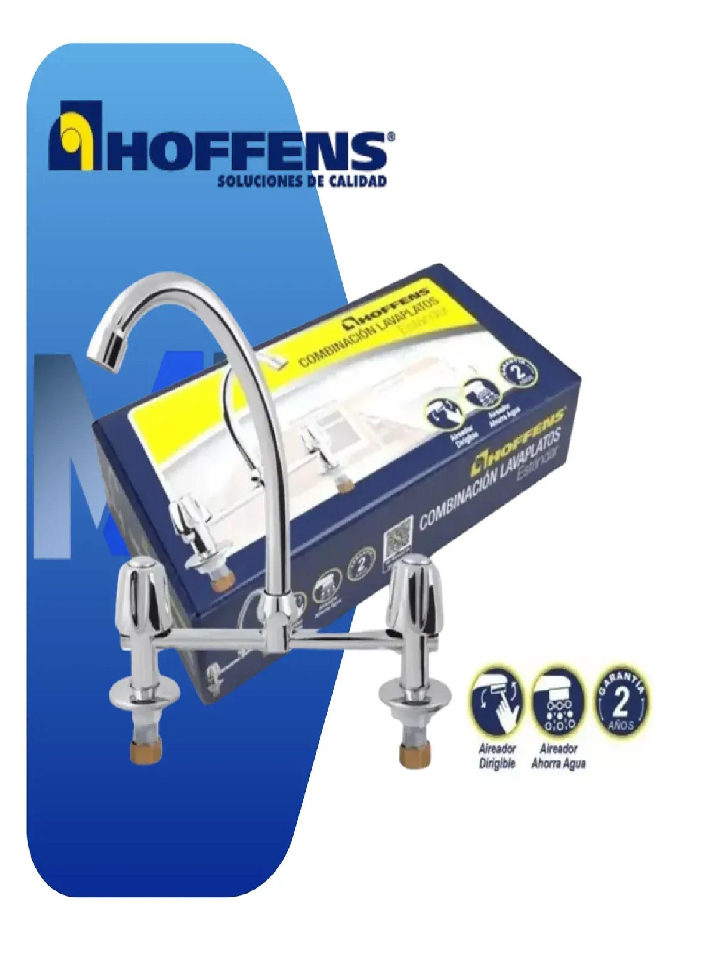 Llave Combinacion Lavaplatos Hoffens Estandar Cromo-2