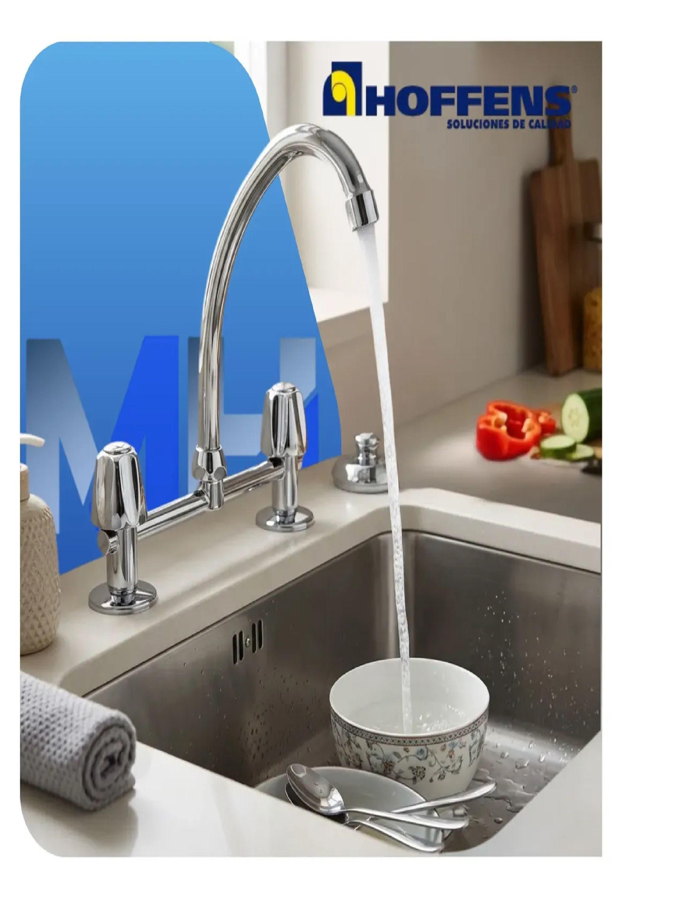 Llave Combinacion Lavaplatos Hoffens Estandar Cromo-4