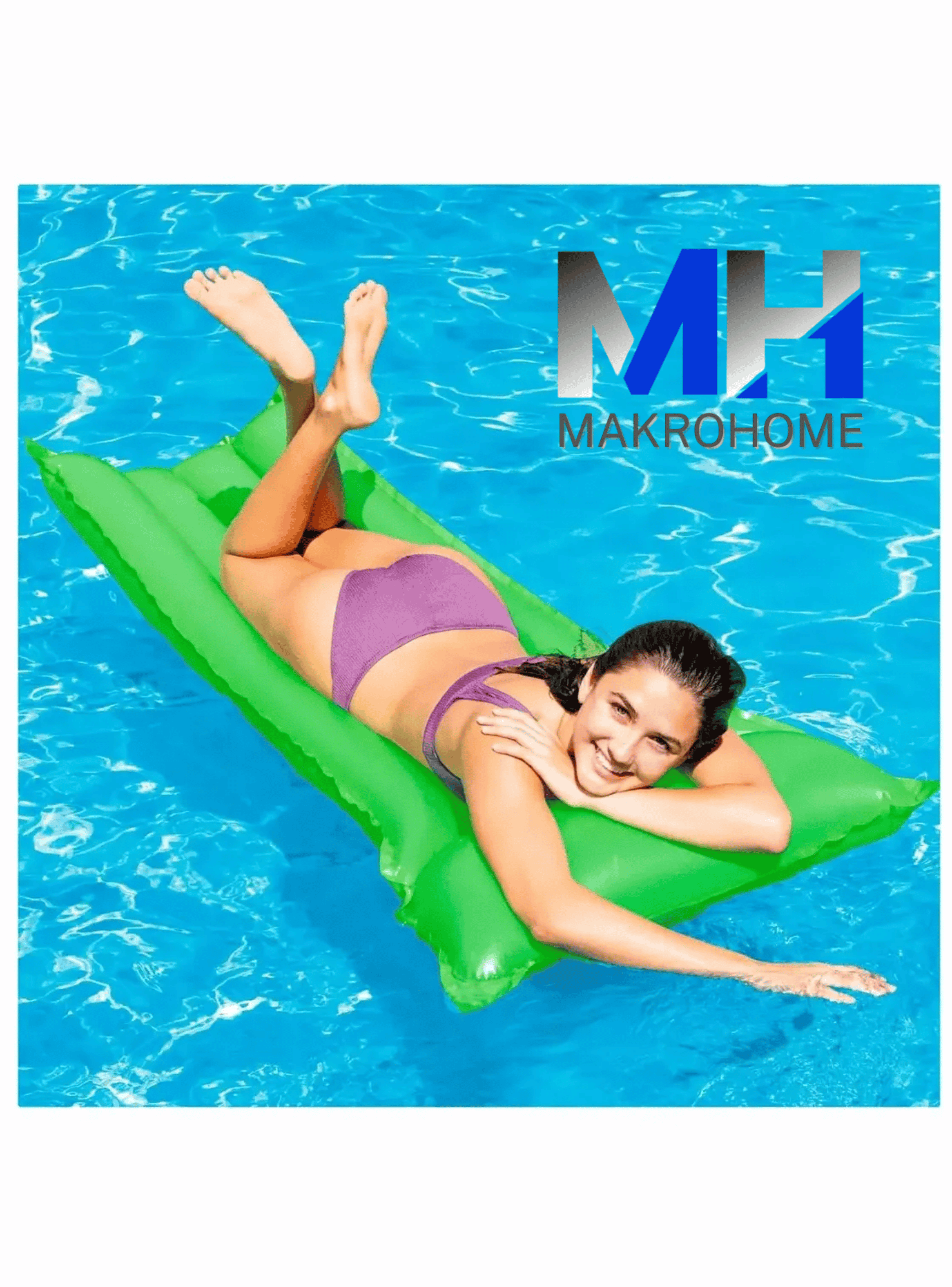 Colchoneta Inflable Bestway Clasica 183 X 69 Cm Color Verde-2