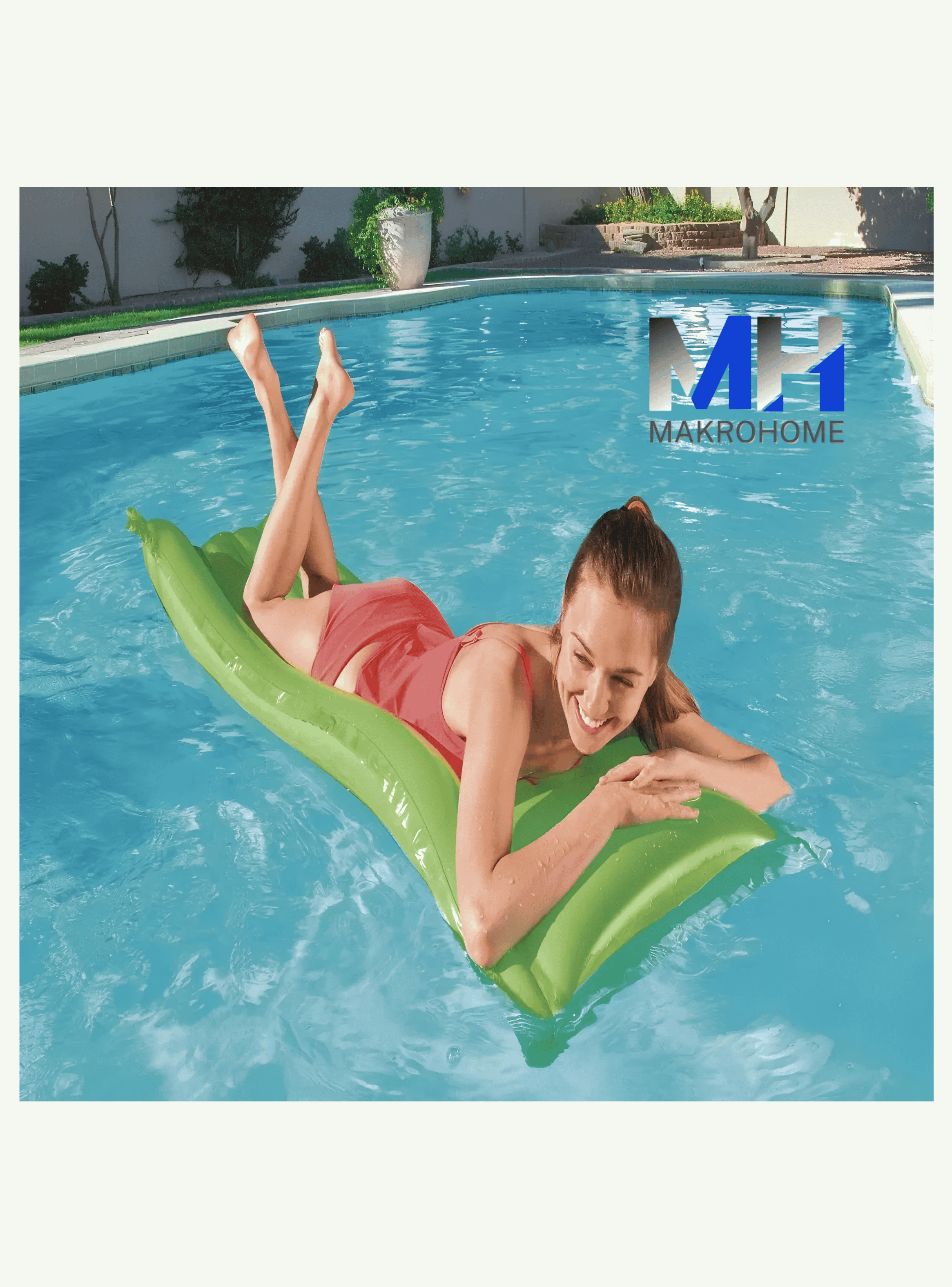 Colchoneta Inflable Bestway Clasica 183 X 69 Cm Color Verde-3