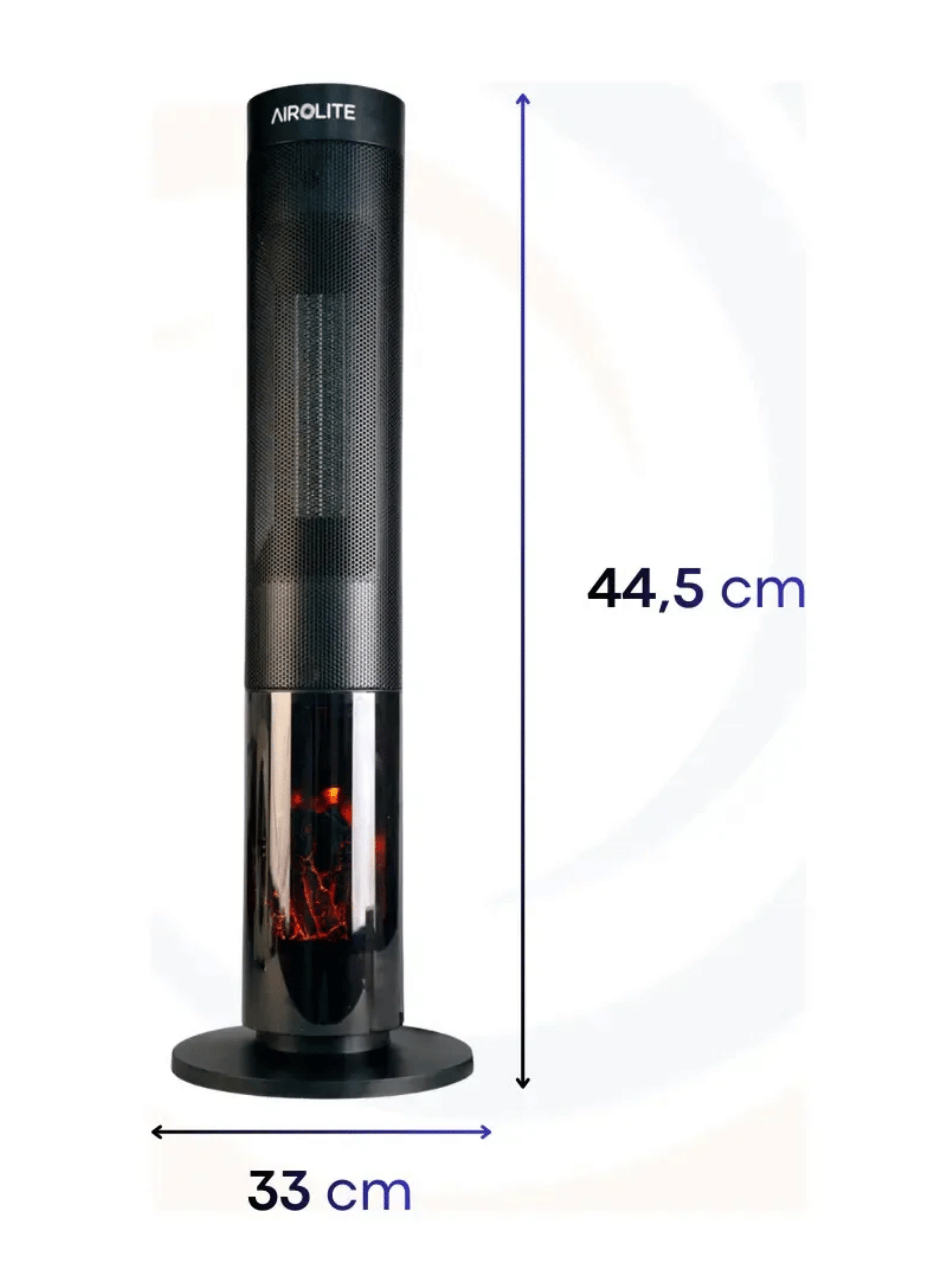 Pack X2 Chimenea Electrica 2000w Estilo Y Calor Ceramico-1