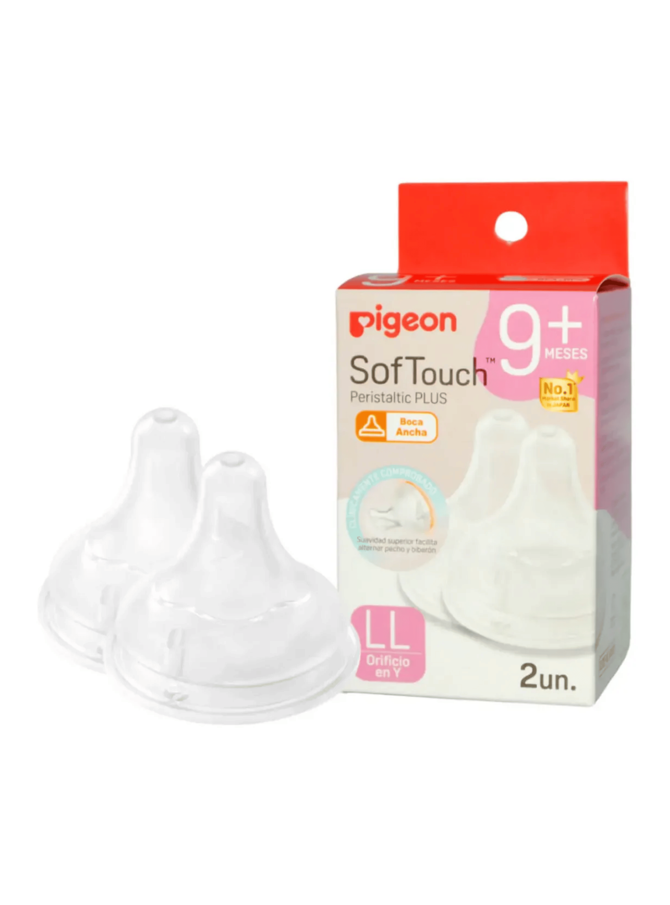 Tetina Repuesto Pigeon Softouch Anticolico 2 Uni Talla Ll 9-0