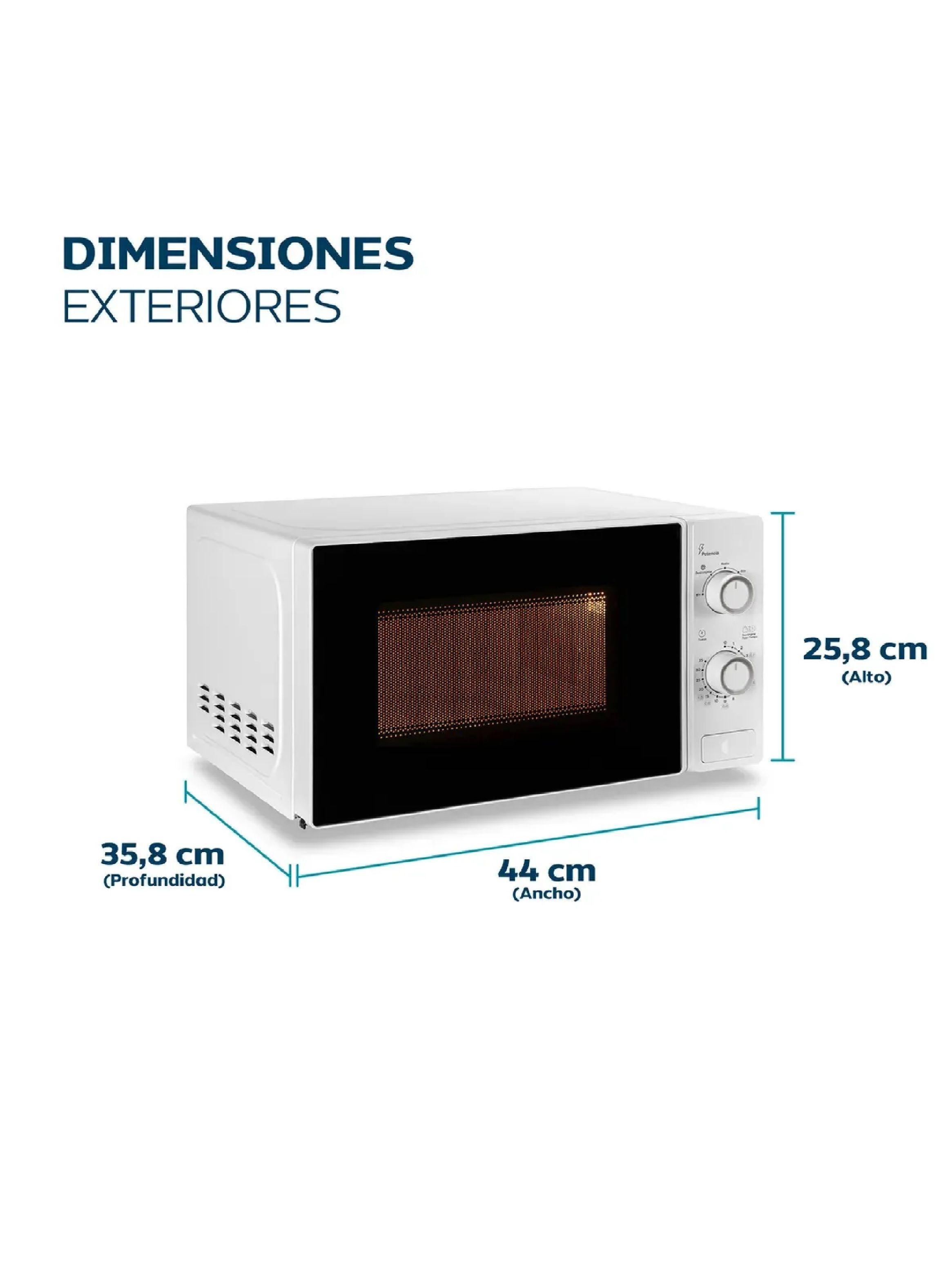 Microondas Mecanico Nex Microondas 20l 1200w 5 Potencias-2