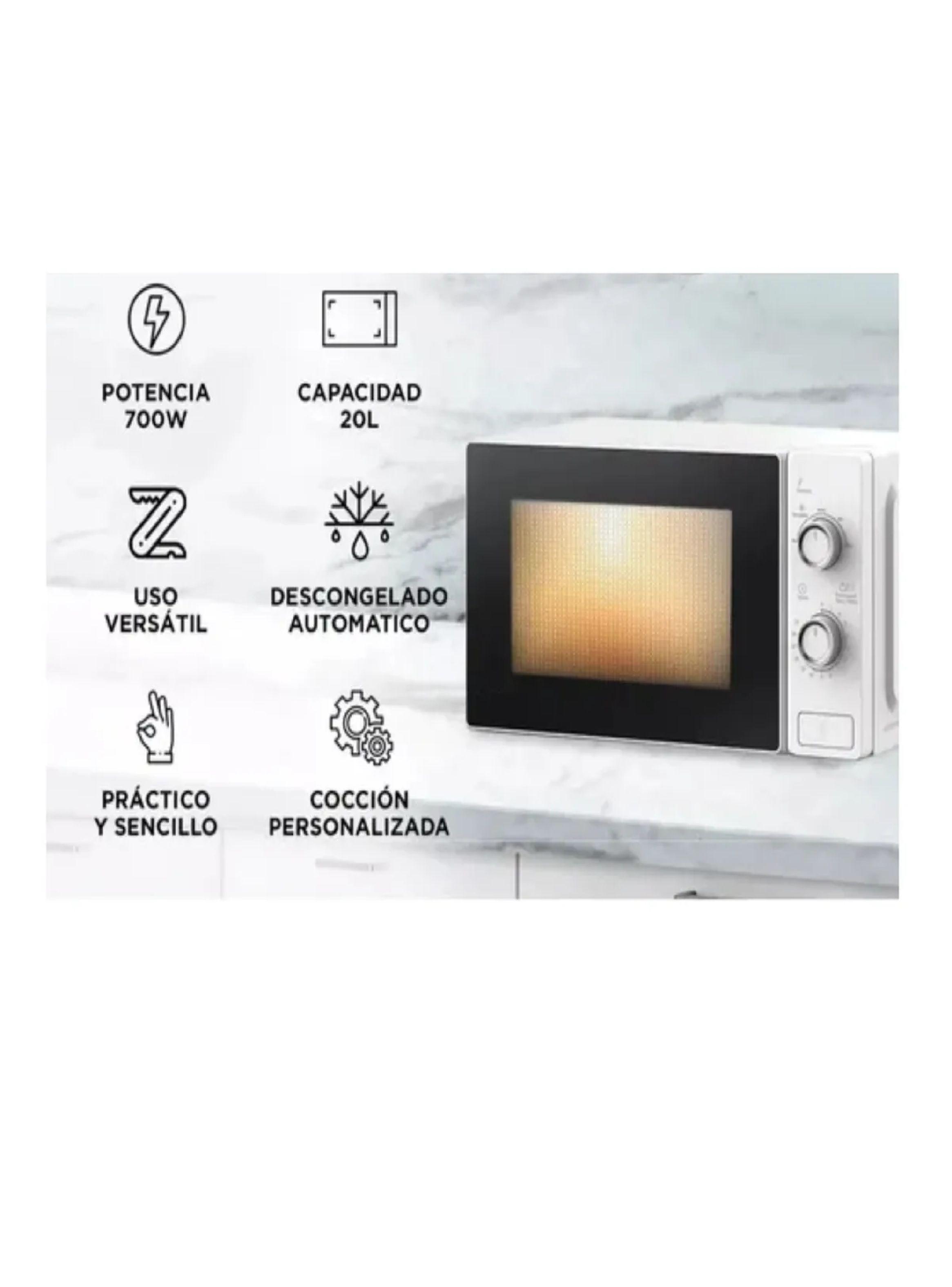 Microondas Mecanico Nex Microondas 20l 1200w 5 Potencias-5