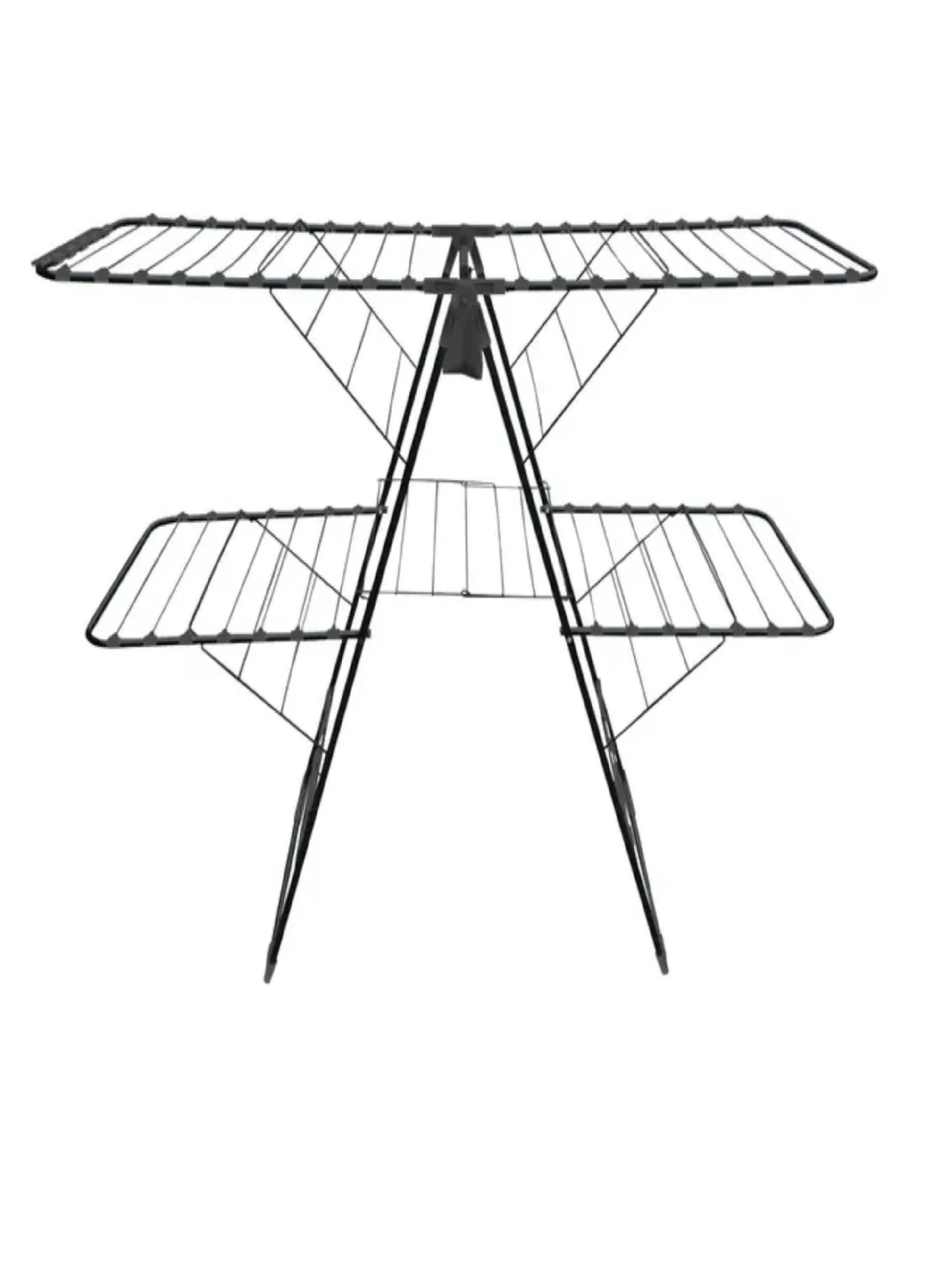 Tendedero Gigante Plegable Con Colgador Zapatos Acero 160cm-0