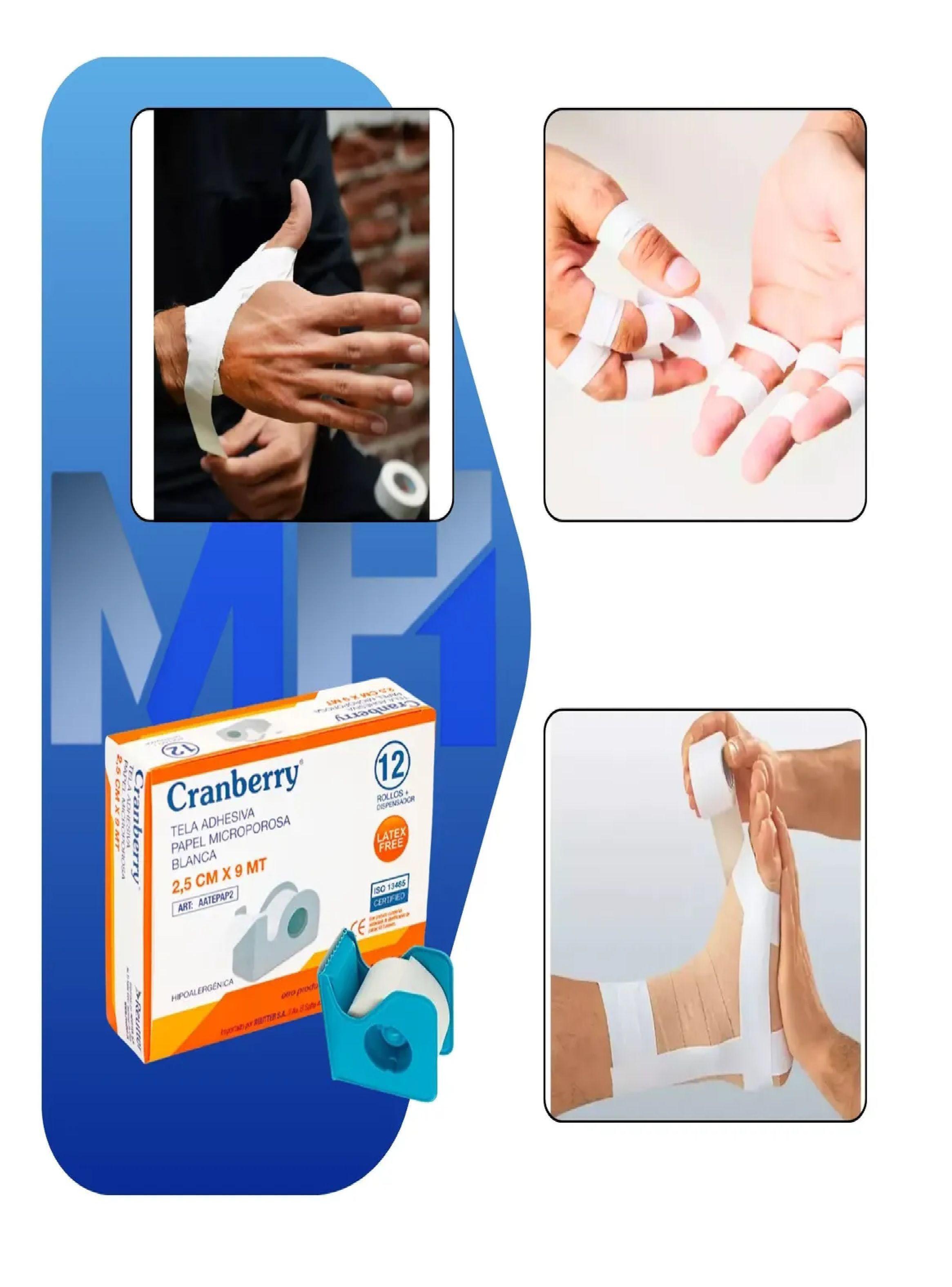 Tela Adhesiva Microporosa 2,5cm Con Dispensador Pack X12-2