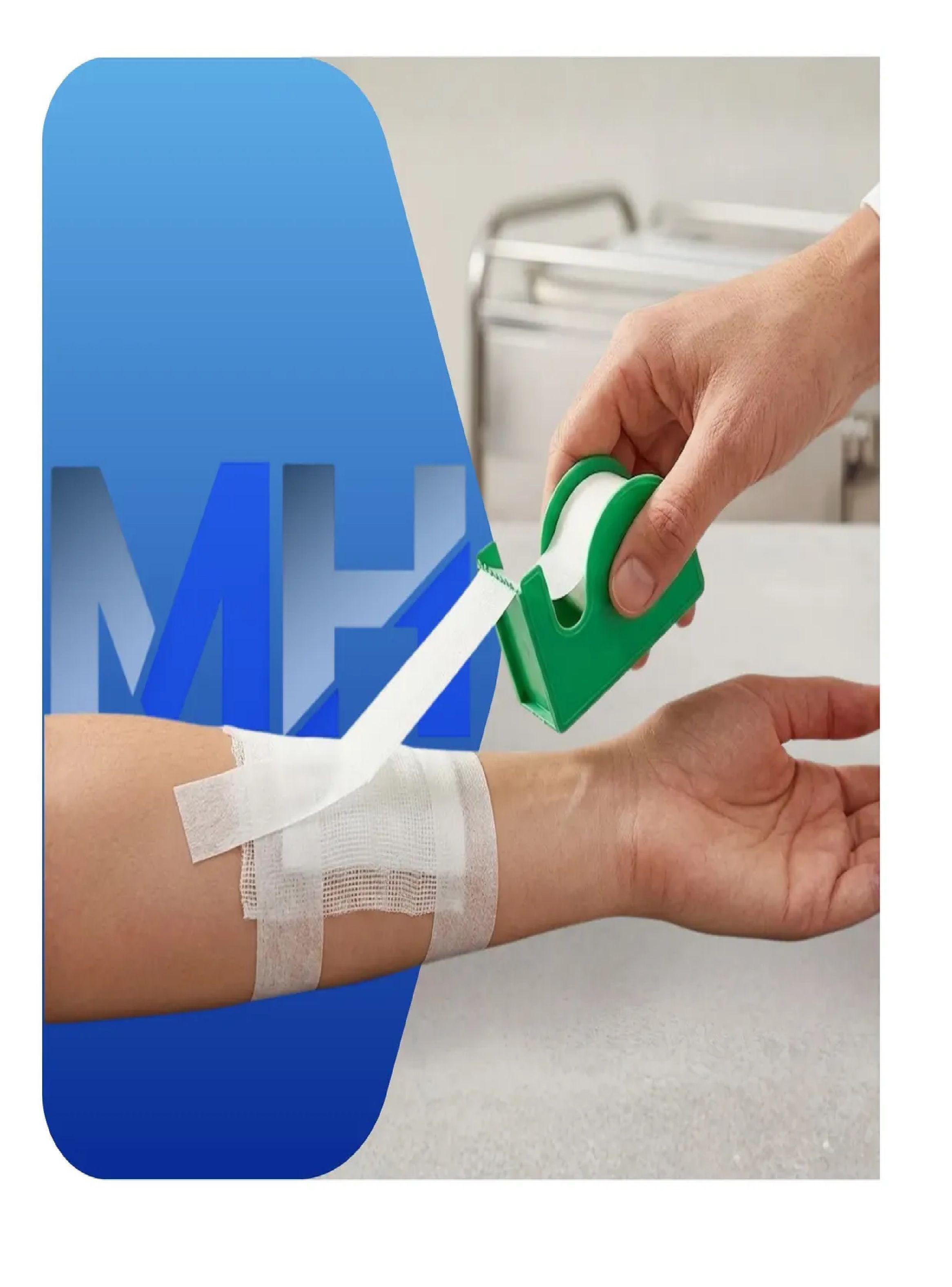 Tela Adhesiva Microporosa 2,5cm Con Dispensador Pack X12-4