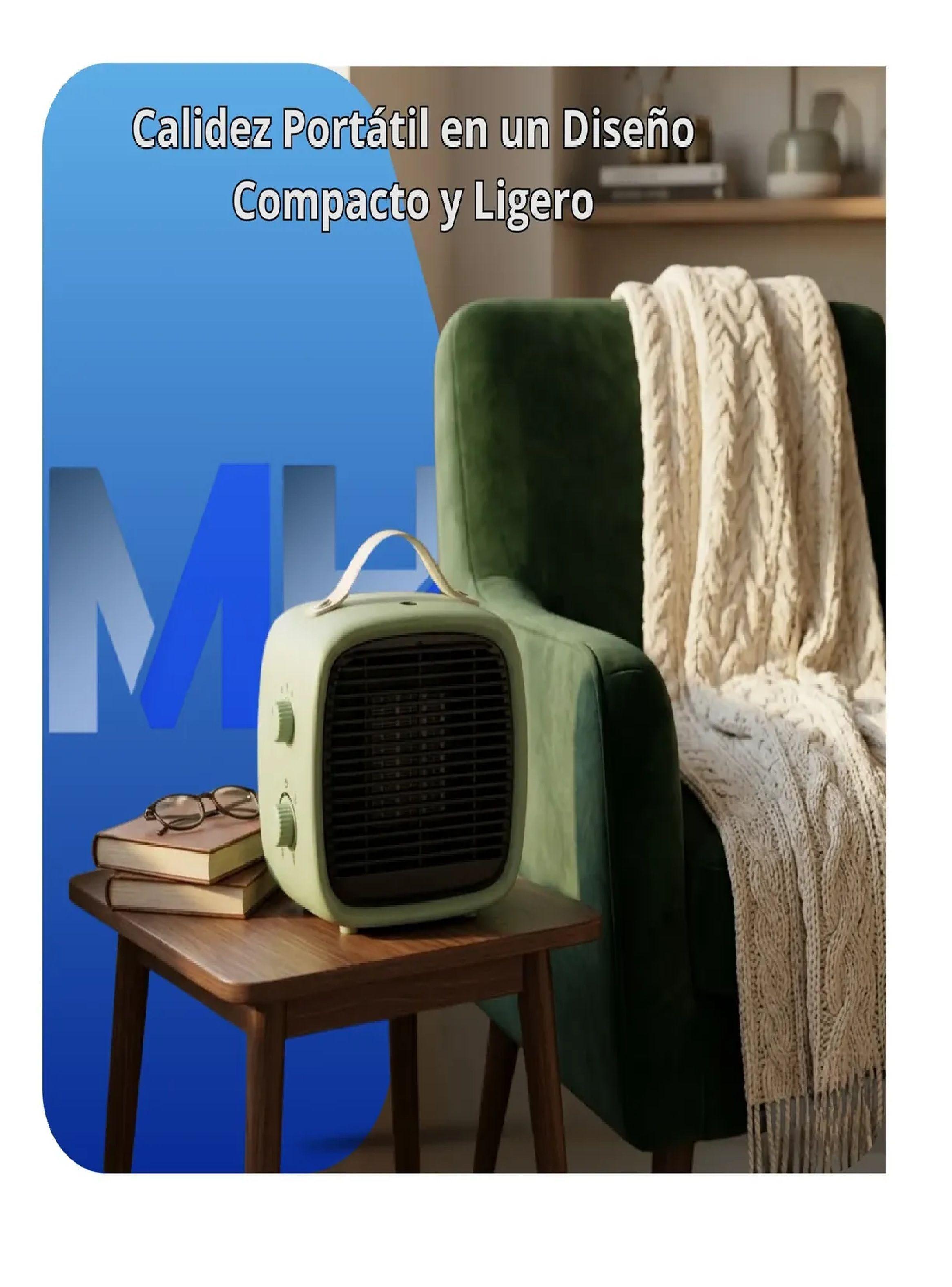 Calefactor Termoventilador Ceramico Nex Compacto Antivuelco-3
