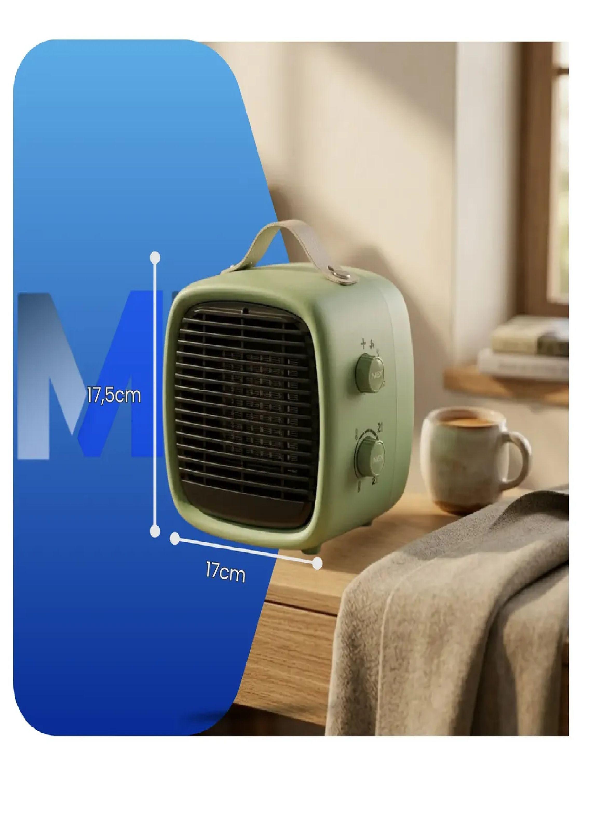 Calefactor Termoventilador Ceramico Nex Compacto Antivuelco-4