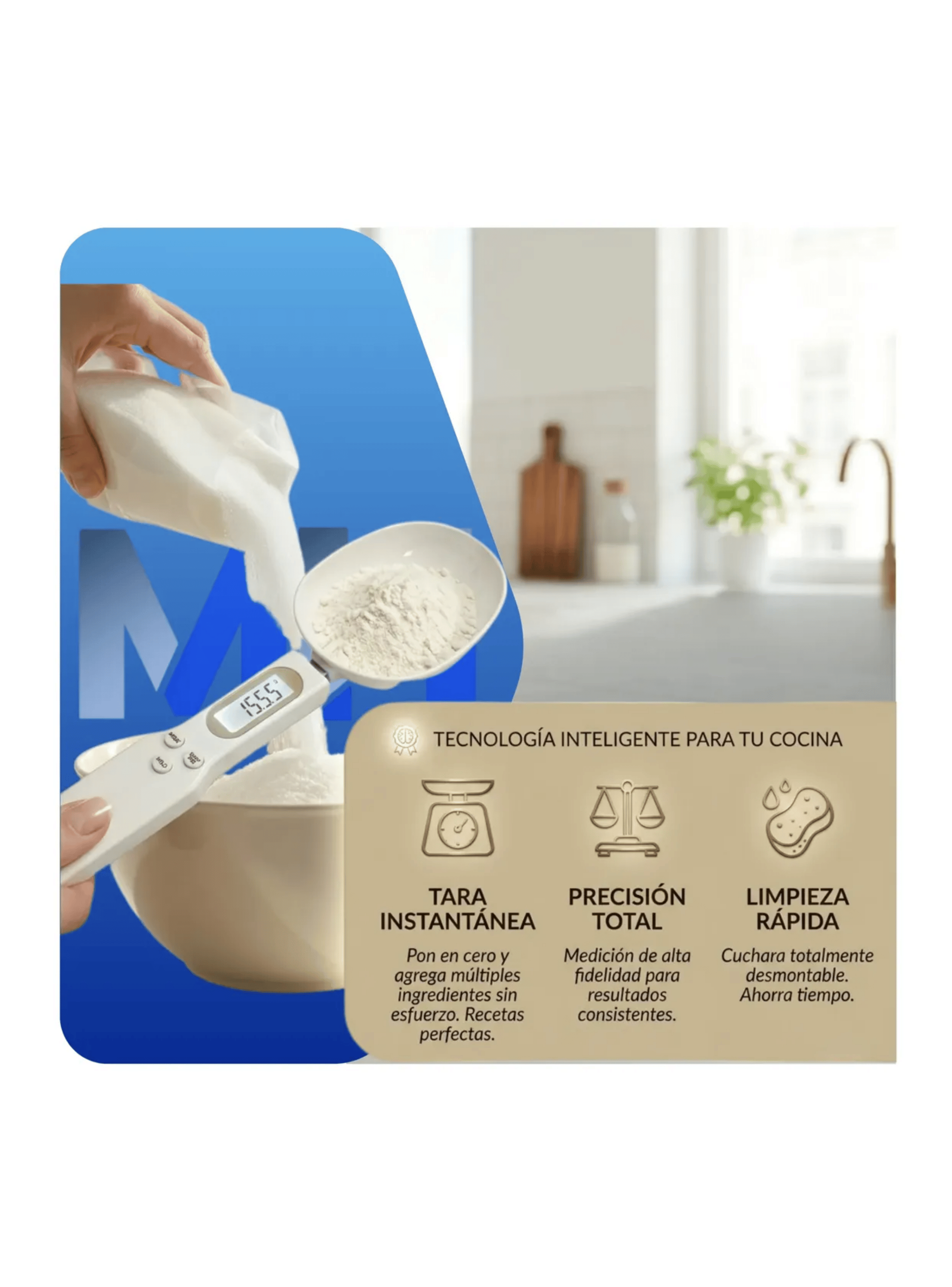 Cuchara Medidora Digital Bascula Balanza Precision 500g Verde Oscuro-7