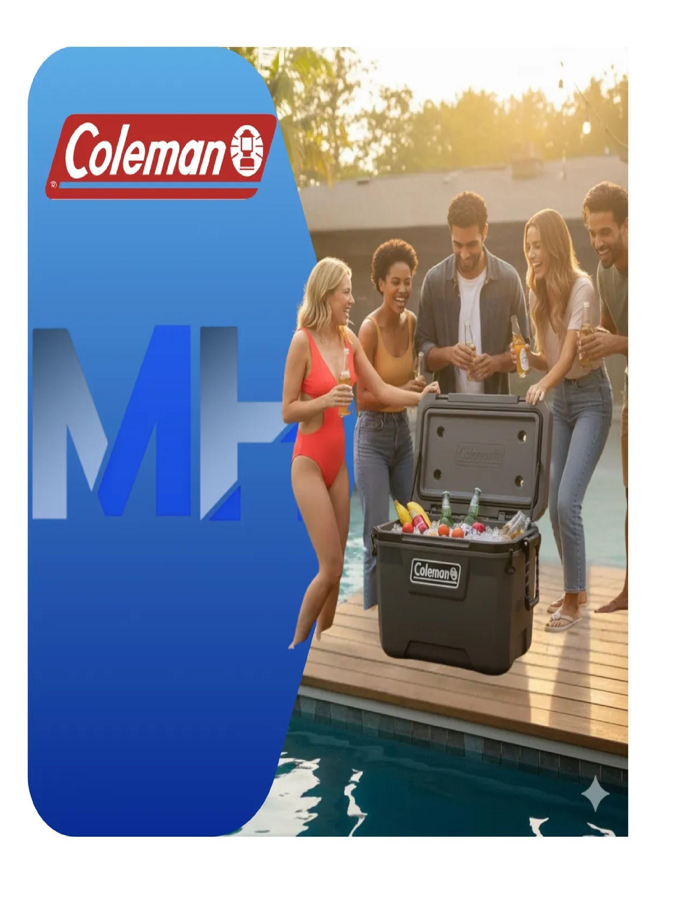Cooler Coleman Convoy 55qt 52l Gris Retencion Superior Hielo-2