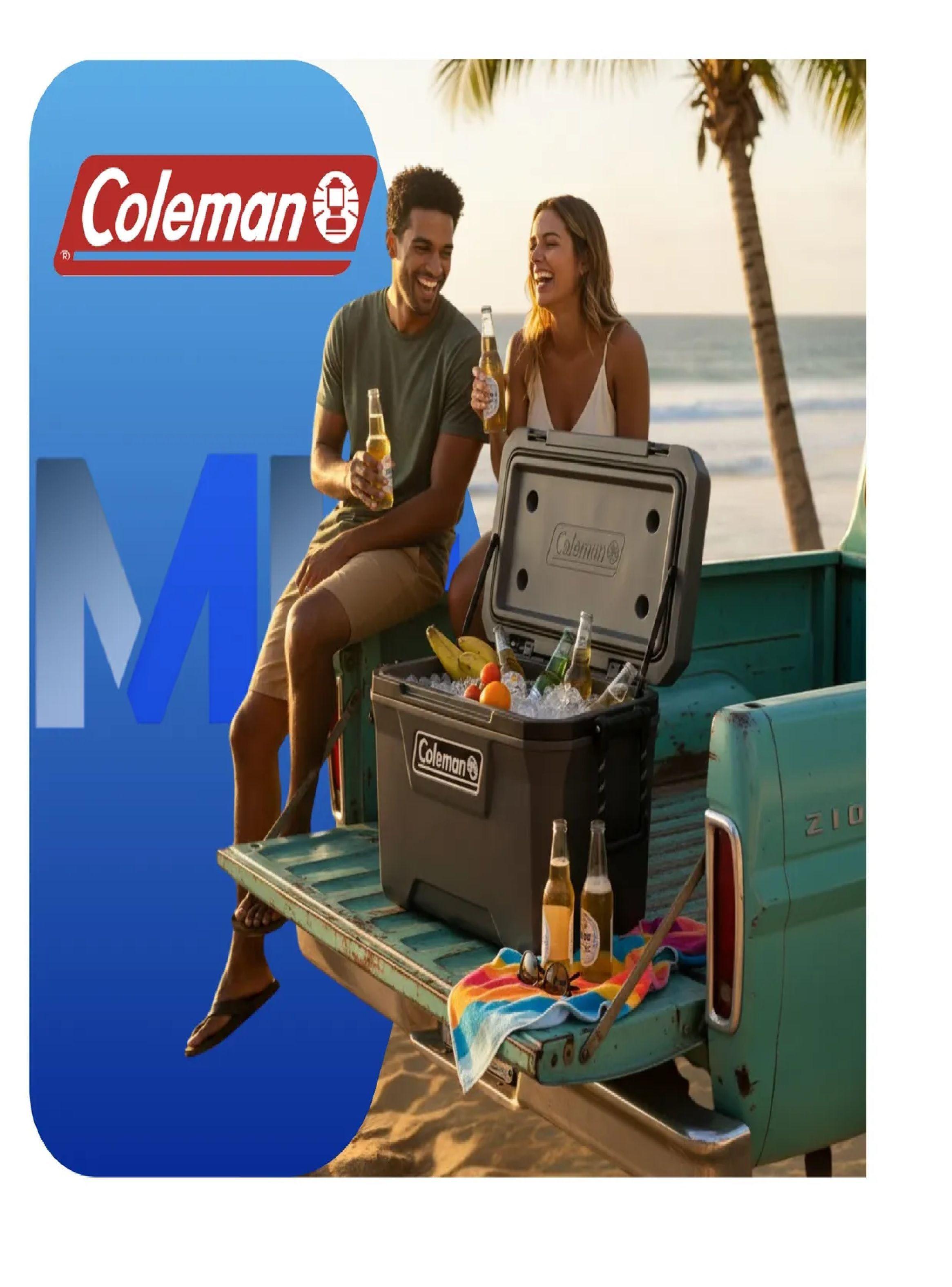 Cooler Coleman Convoy 55qt 52l Gris Retencion Superior Hielo-3