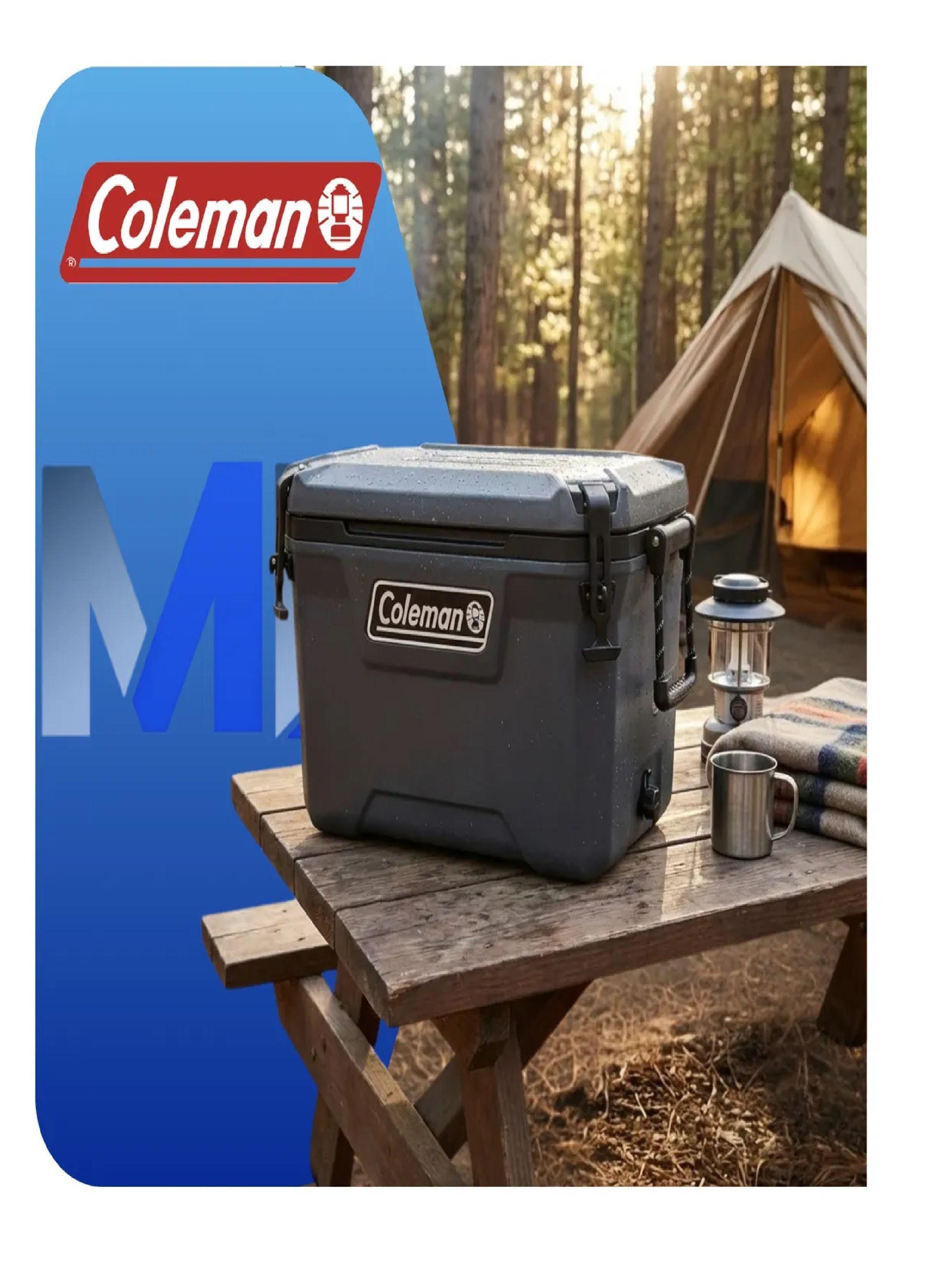 Cooler Coleman Convoy 55qt 52l Gris Retencion Superior Hielo-4