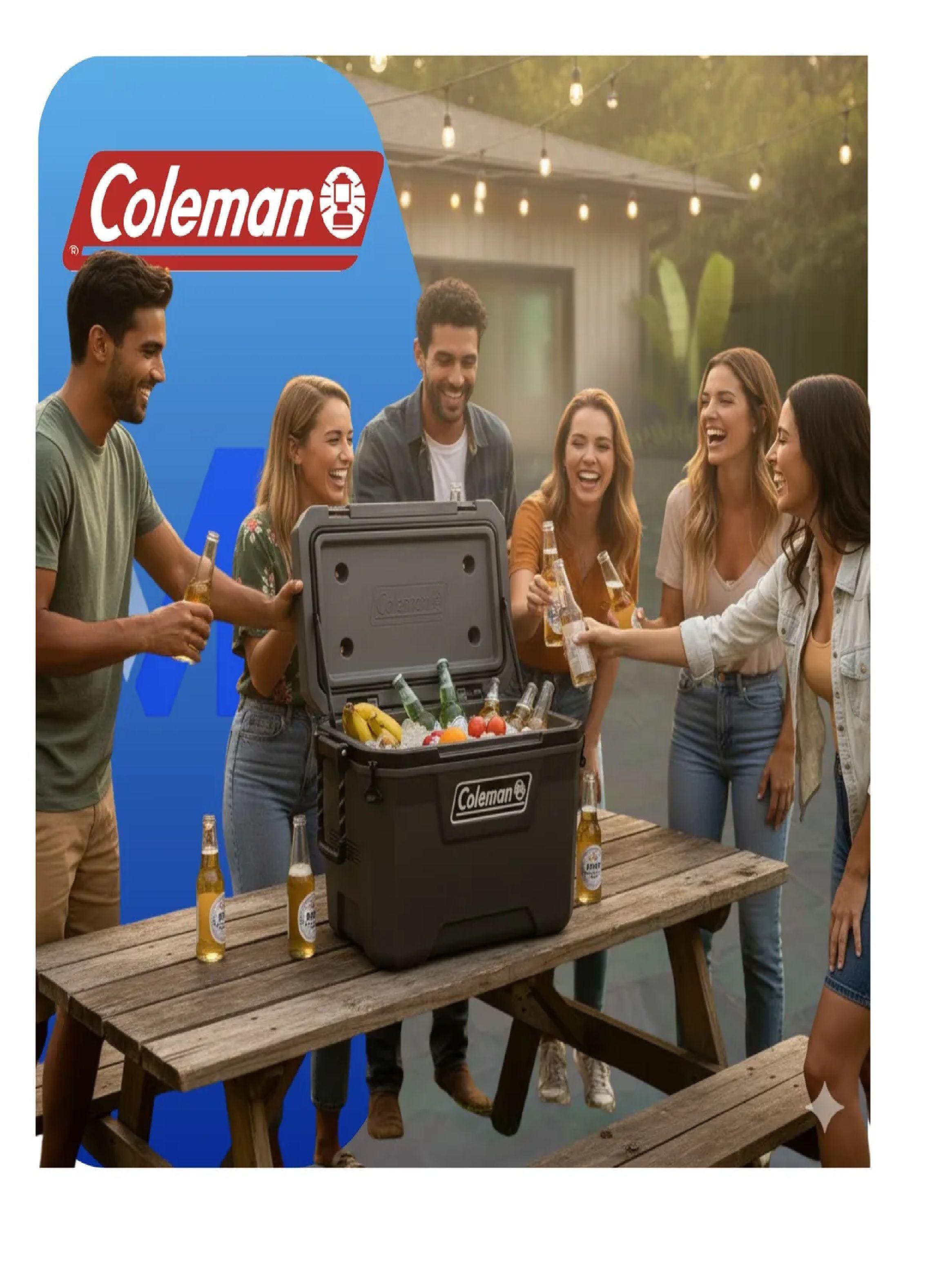 Cooler Coleman Convoy 55qt 52l Gris Retencion Superior Hielo-5