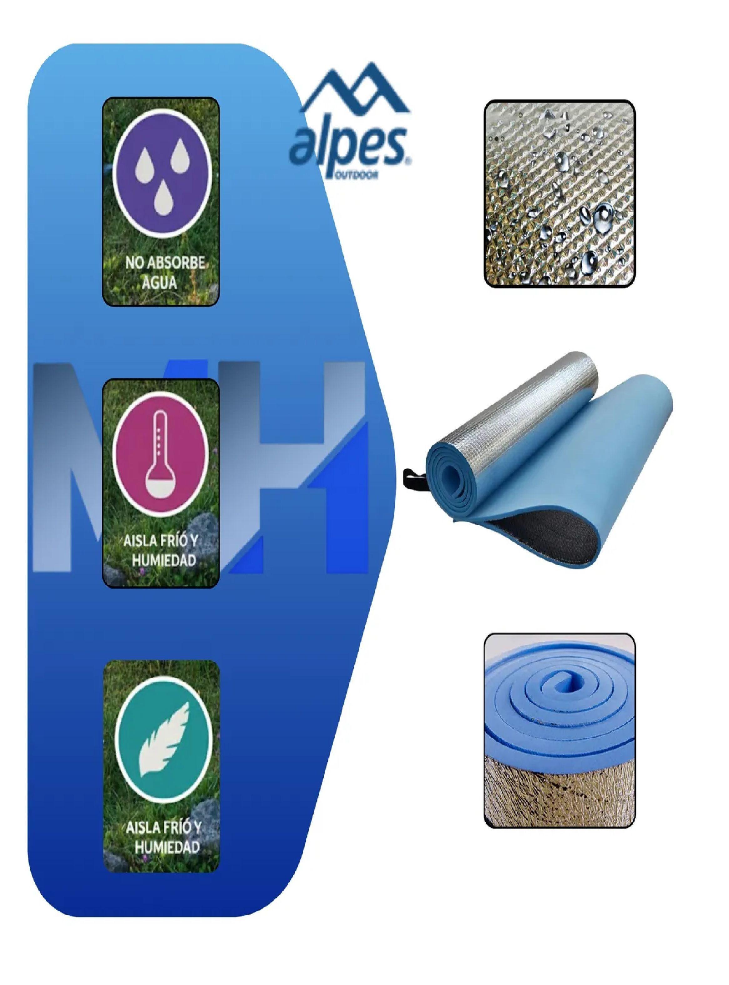 Carpa Klimber 2 Personas + 2 Aislantes Aluminizado Alpes 6mm-6