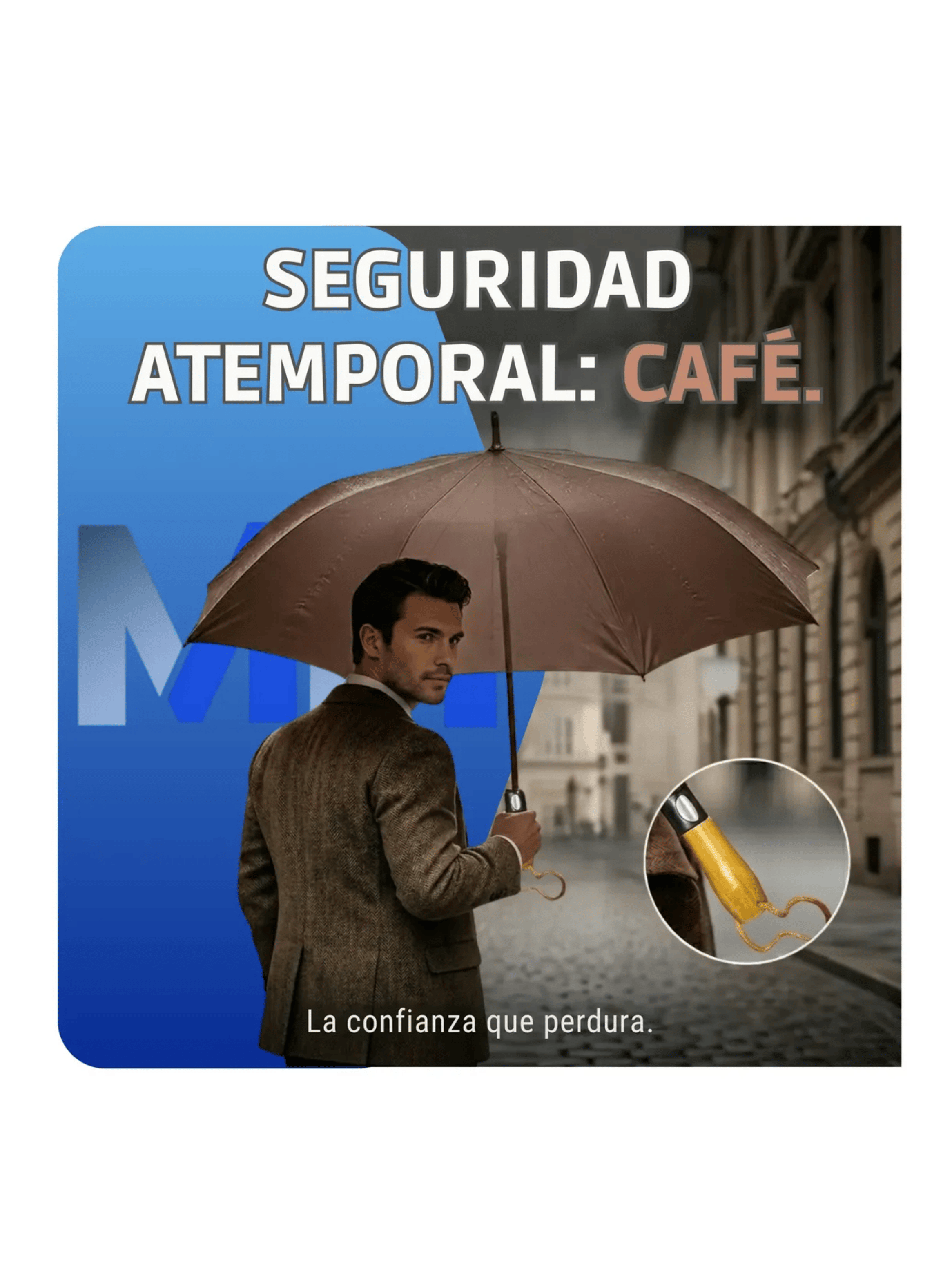 Paraguas Plegable Autom tico 120cm Reforzado Funda Premium Marron-2