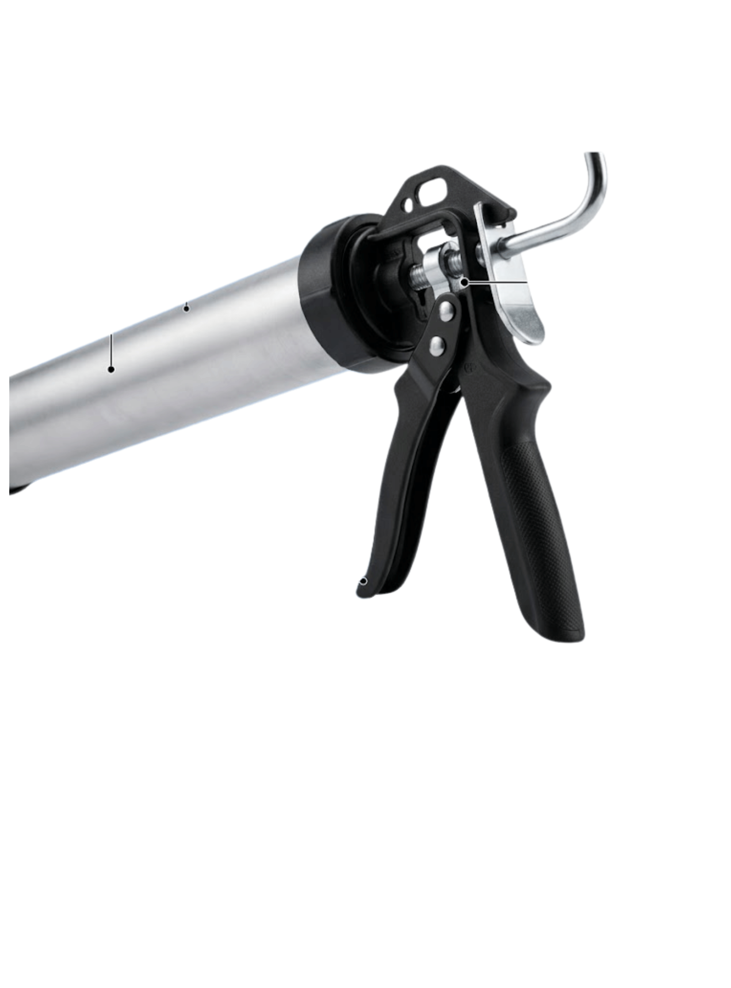 Pistola Calafatera Profesional Fullsello 600ml Pate Aluminio-4