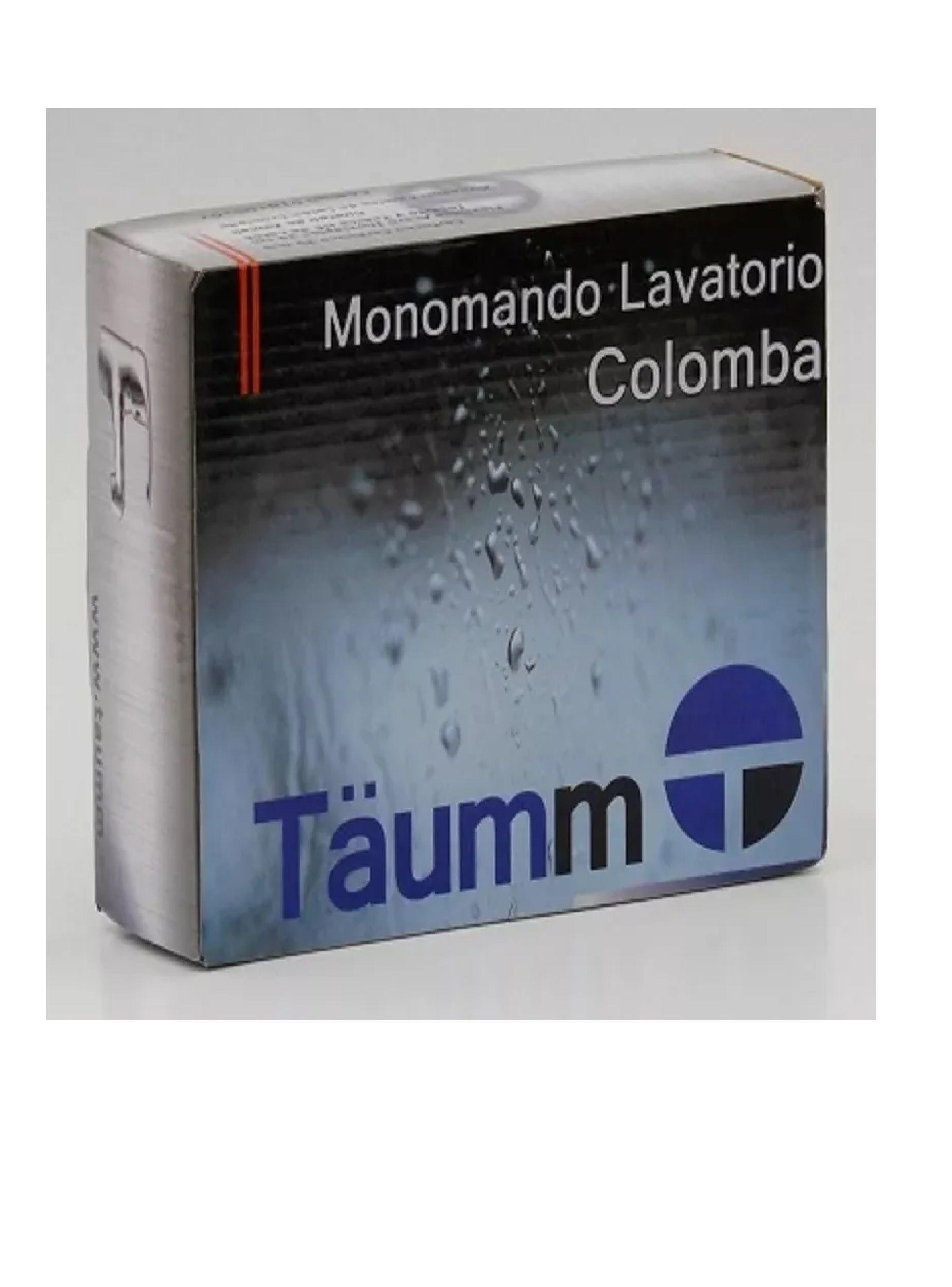 Llave Monomando Lavatorio Lavamanos Colomba Taumm Completo-3