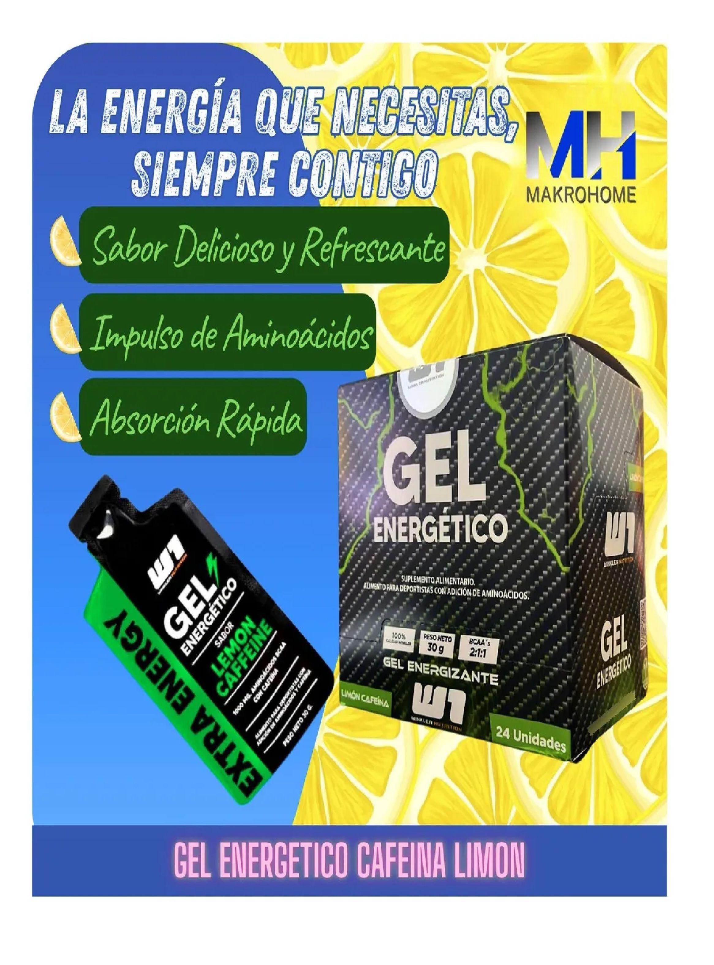 Gel Energetico X 24 Unidades Winkler Sabor Limón Cafeína-2