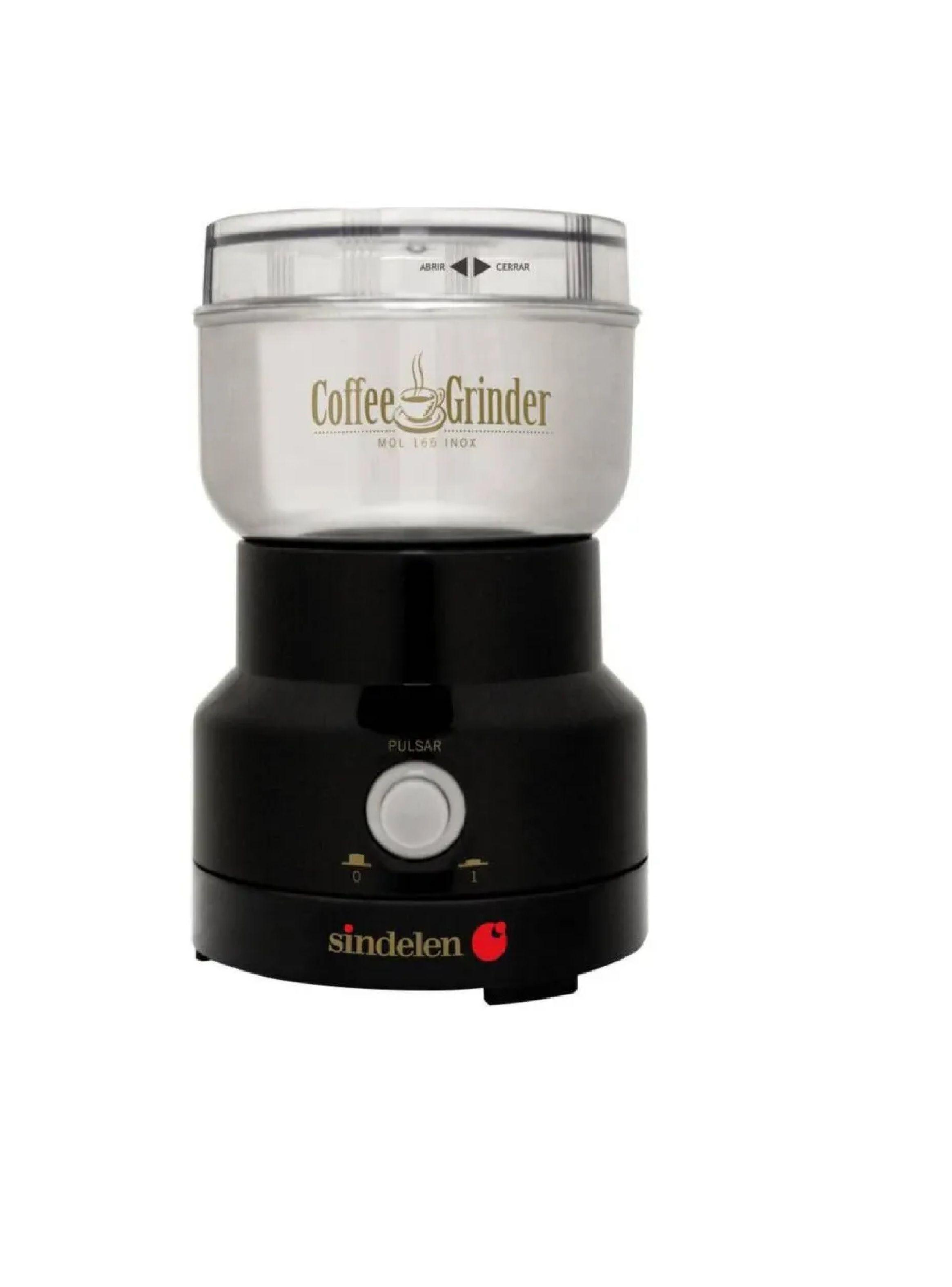 Molinillo Electrico De Café Sindelen 12 Tazas Color Negro-0