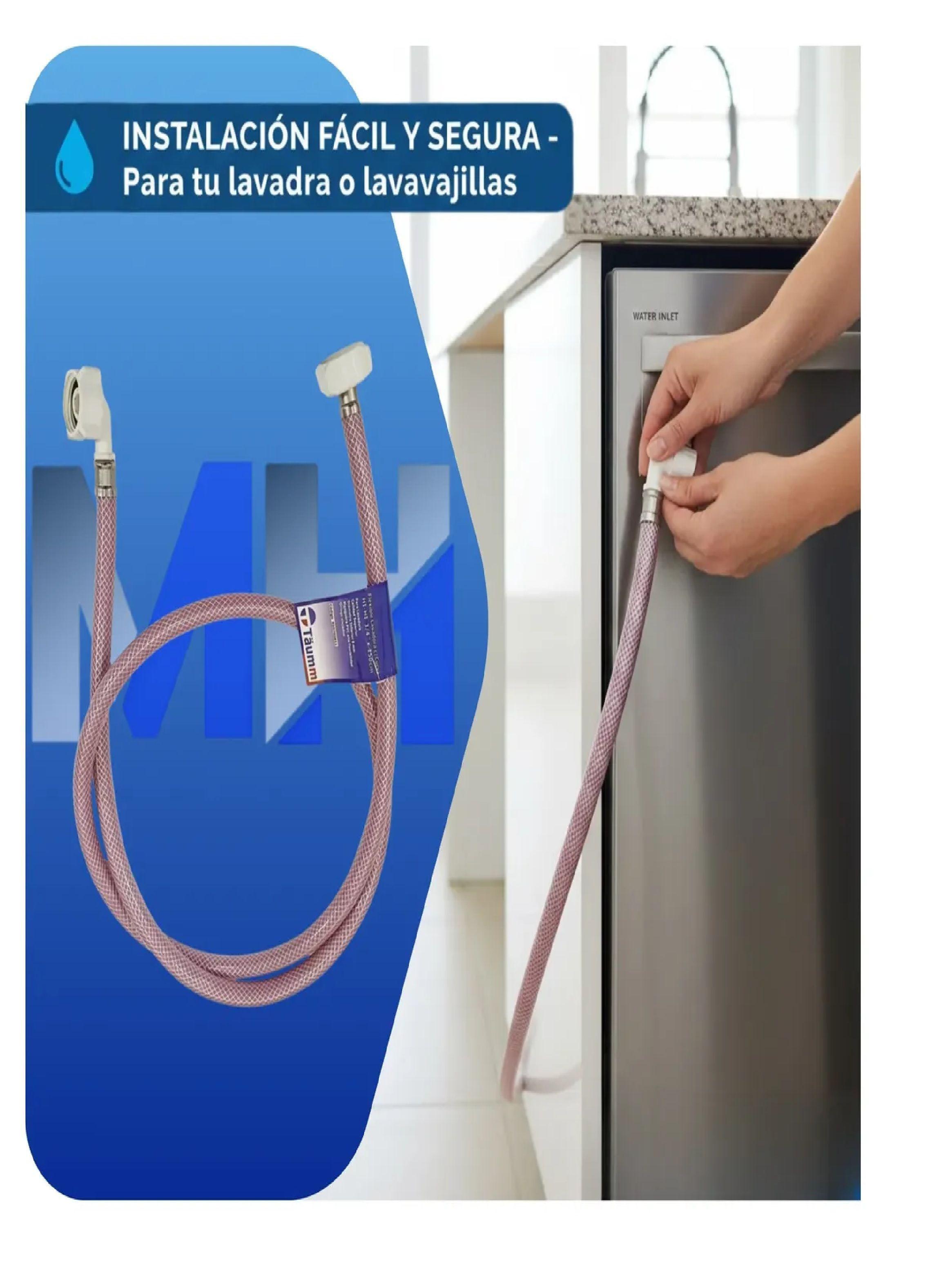 Mangueras Entrada Agua Lavadora 1.5m 3/4 X2 Taumm Universal-4