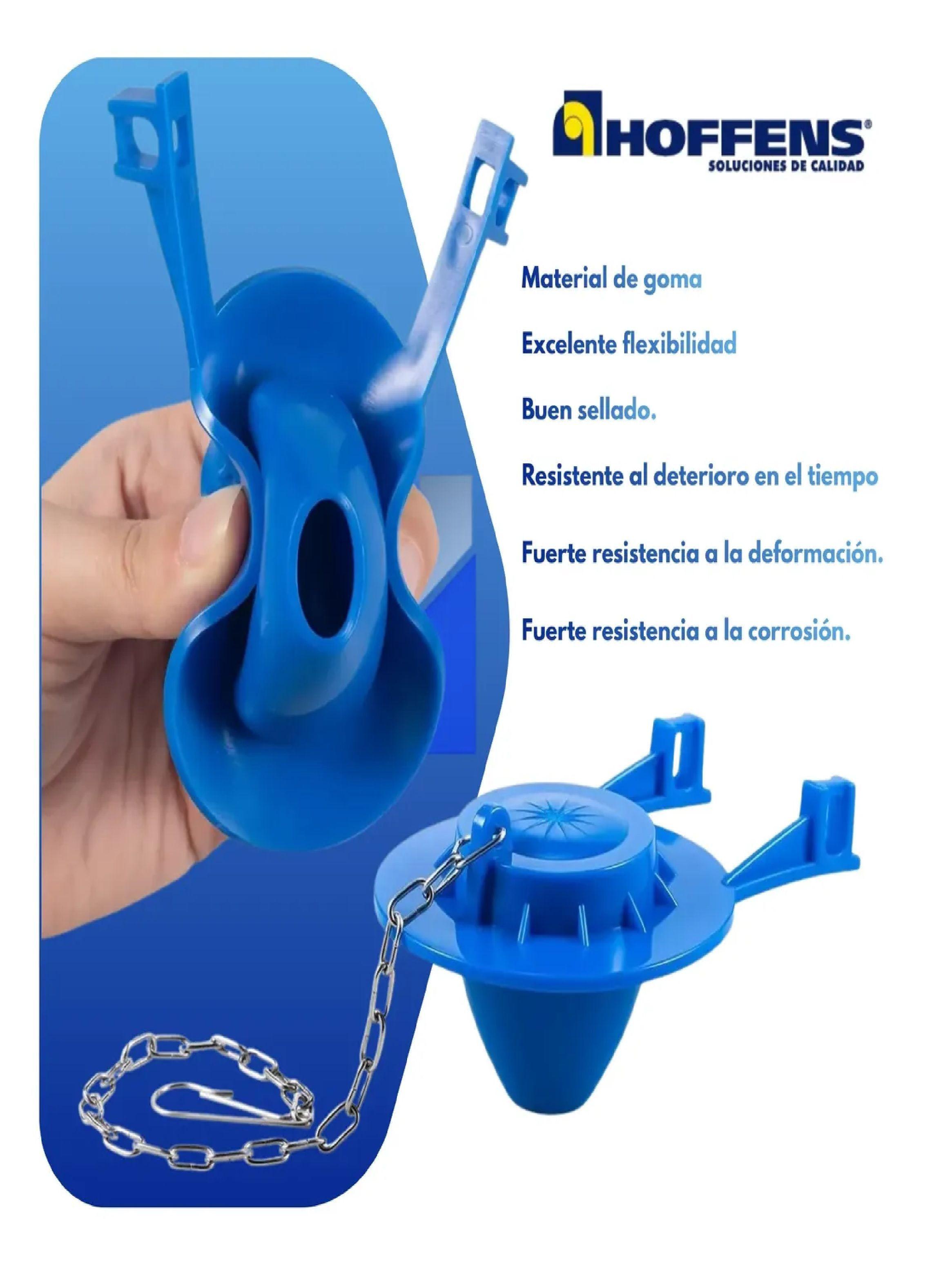 Flapper Sapo Universal Azul Para Wc Sellado Hermetico Hoffen-4