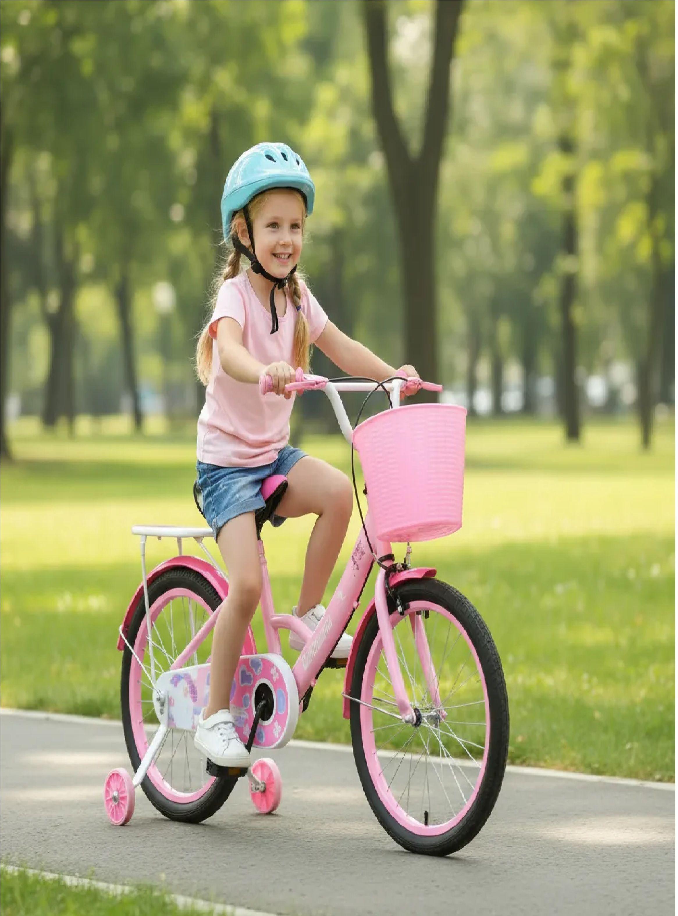 Bicicleta Aro 12 Infantil Con Ruedas De Aprendizaje Rosa-4