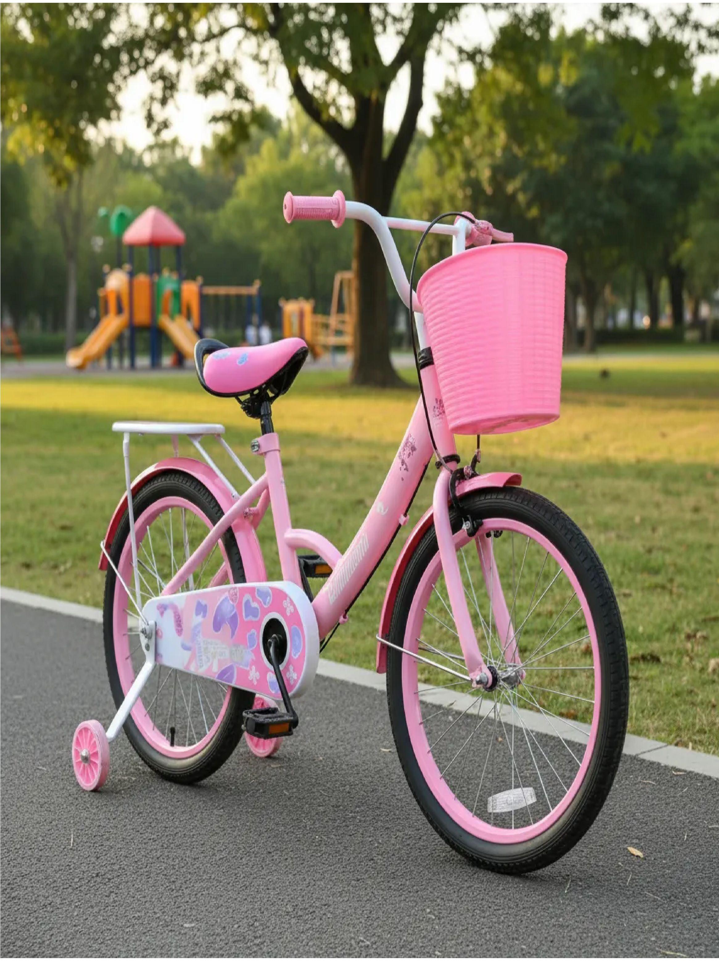 Bicicleta Aro 12 Infantil Con Ruedas De Aprendizaje Rosa-6