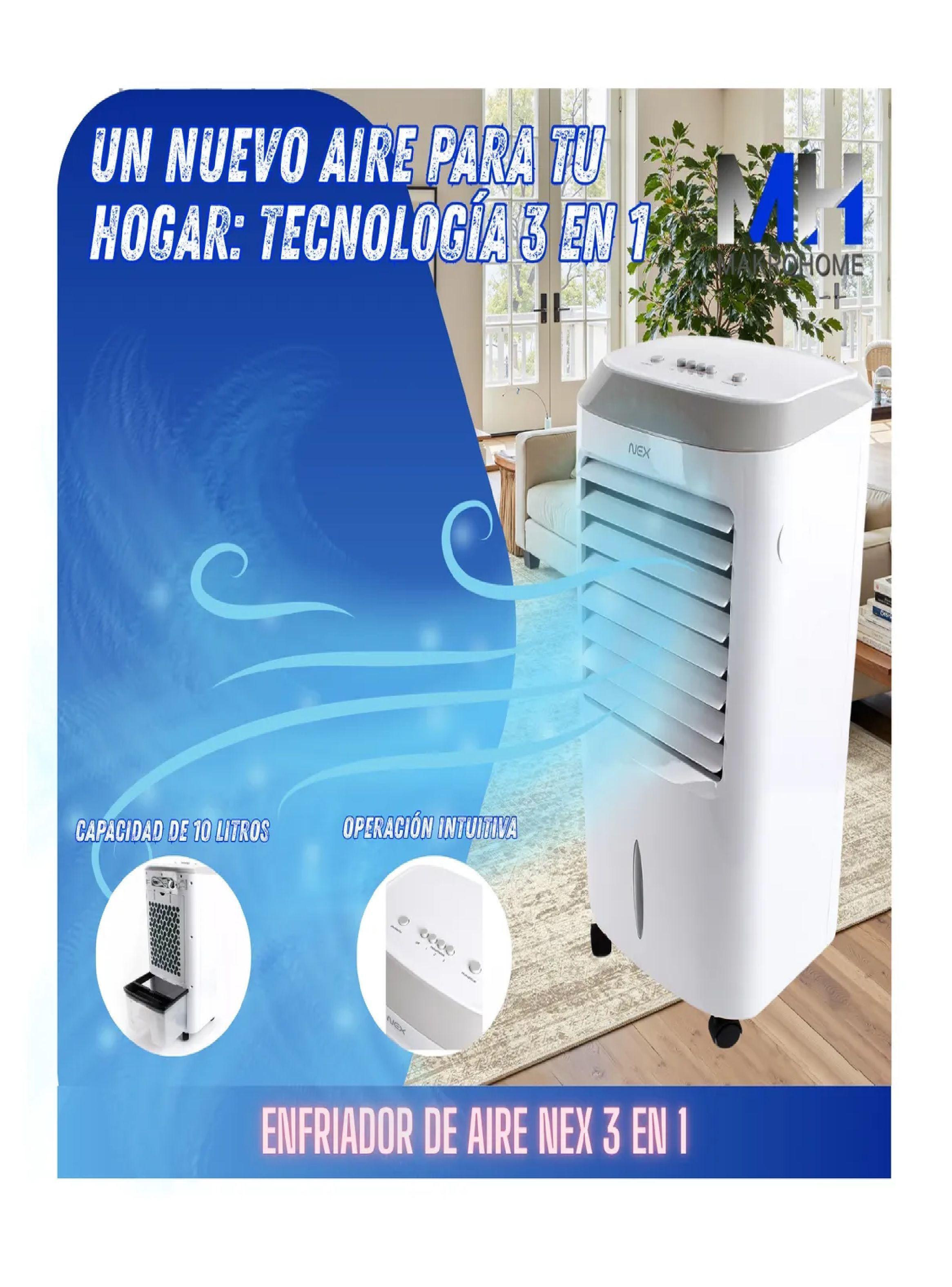 Enfriador De Aire Nex 3 En 1 Enfria Ventila Y Humidifica 10l-4