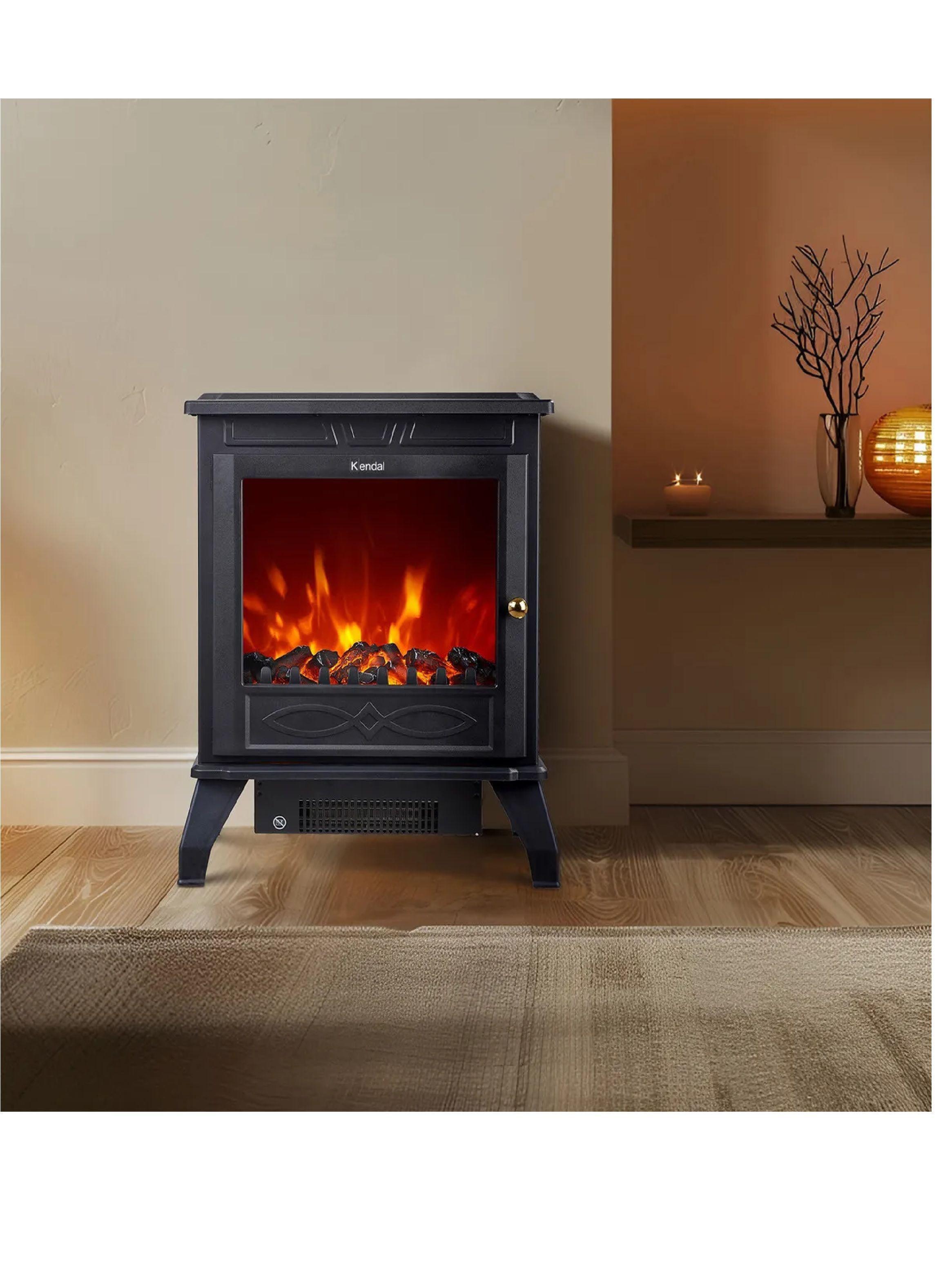 Estufa Chimenea Electrica Kendal 1700w Hasta 20m2-3
