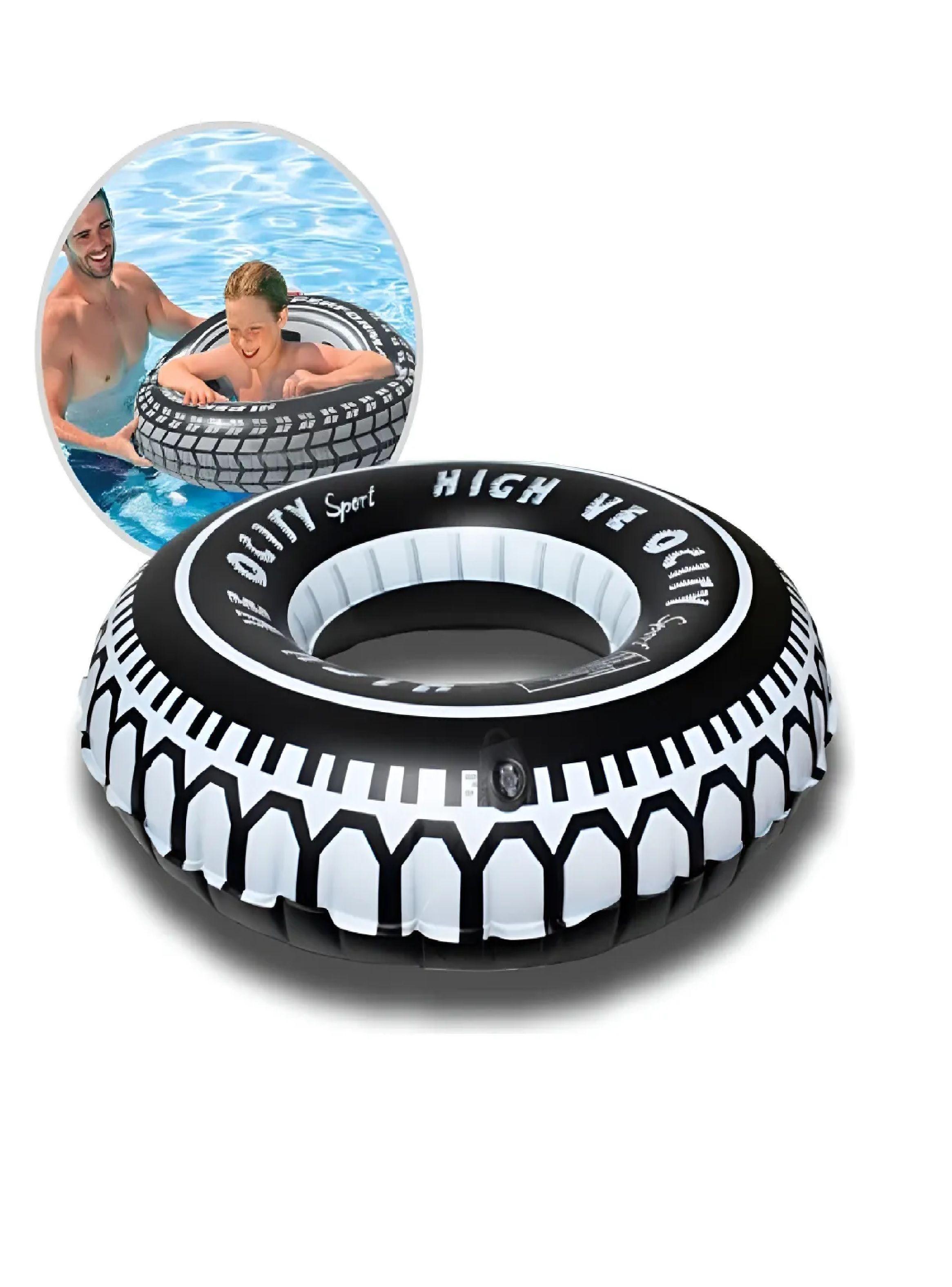 Flotador Inflable Neumatico Llanta Grande 90cm Alta Calidad-0
