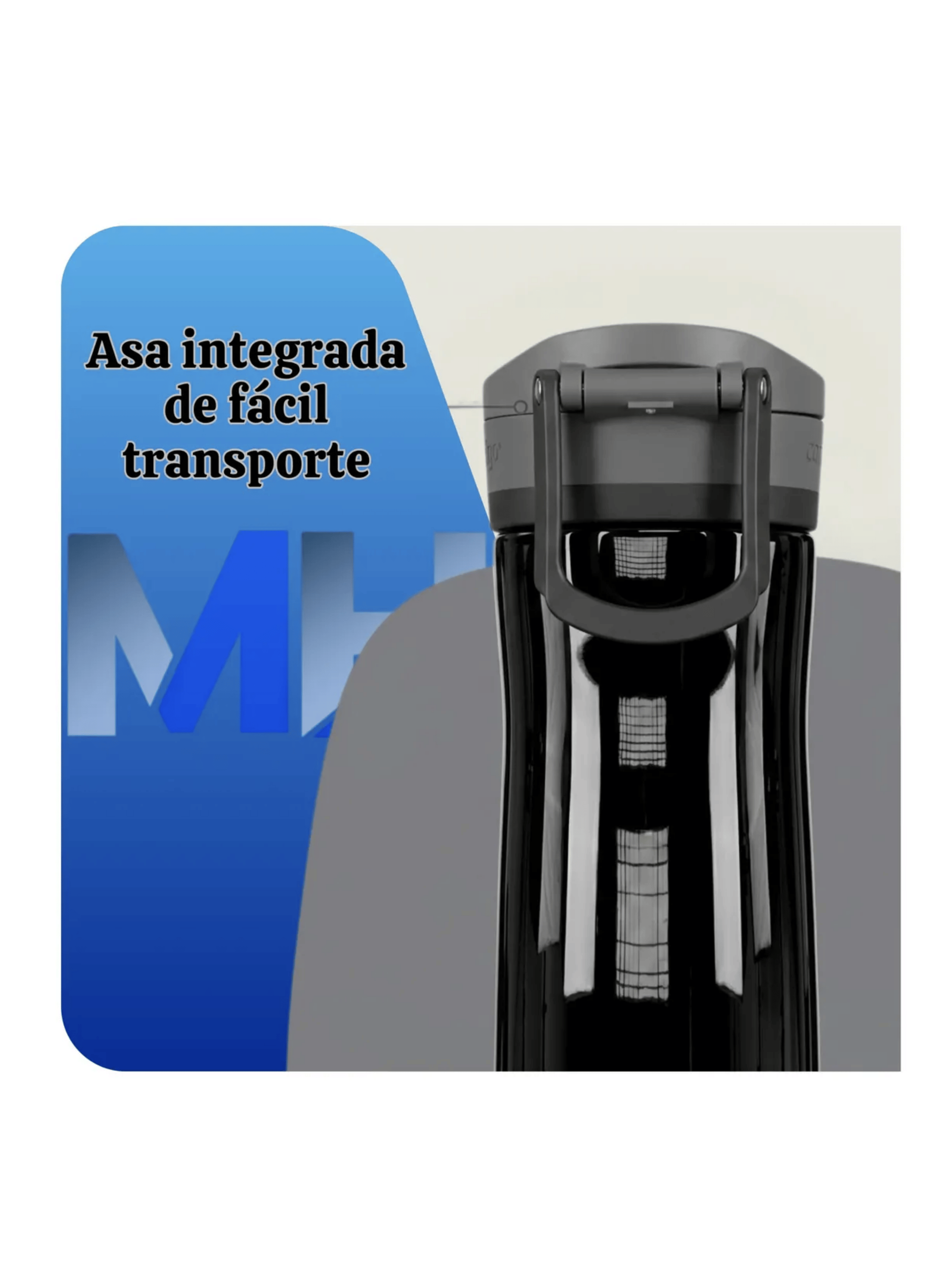 Vaso Termico Contigo 24 Oz 710ml Acero Inoxidable Negro-3