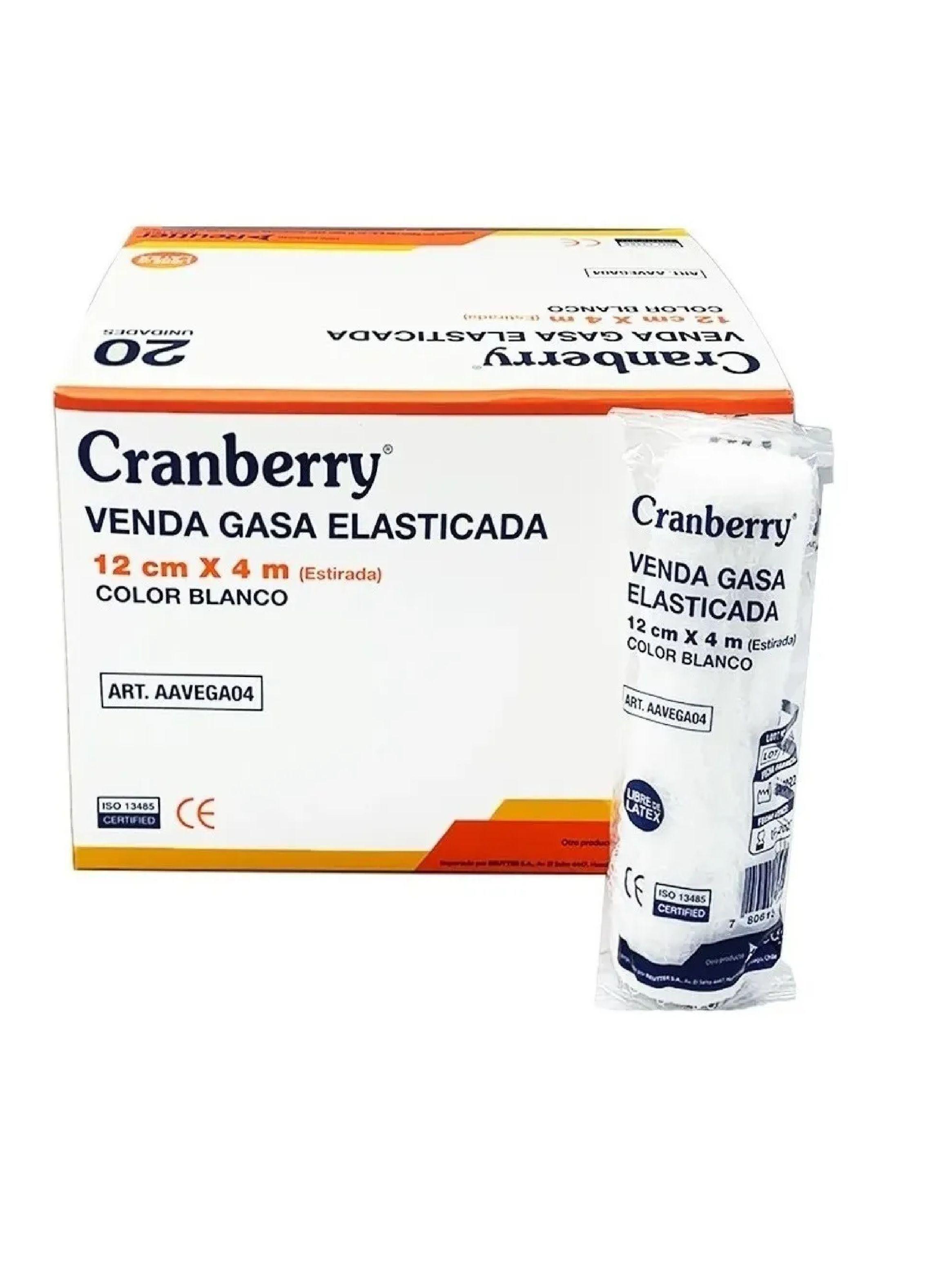 Venda Gasa Elasticada 12cm X 4m Blanco Cranberry - 20 Unds-3