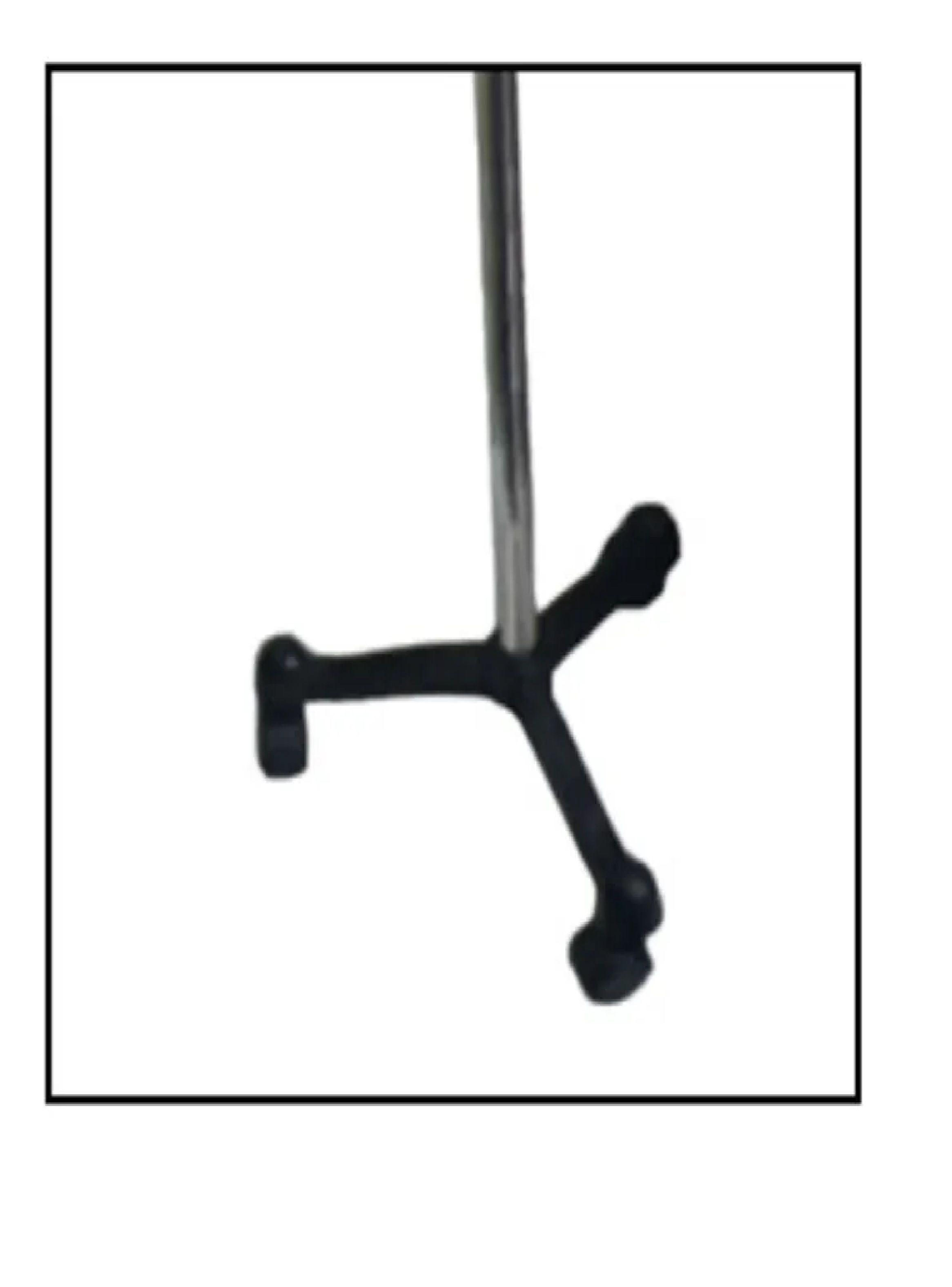 Porta Suero Ajustable 4 Ganchos Base Pedestal 3 Ruedas Suero-3